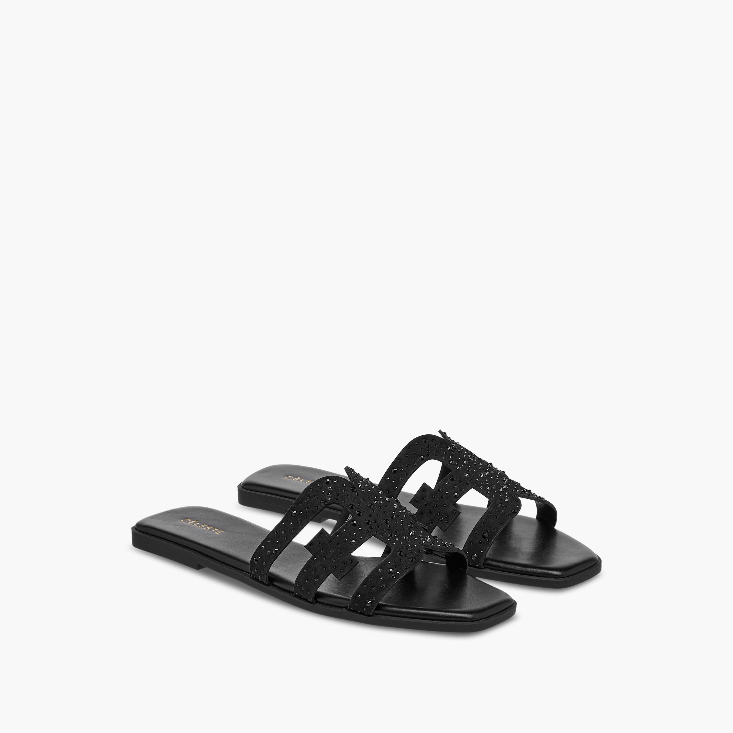 صندل مسطح مزين وسهل الارتداء للنساء من سيليست-women-shoes-flats-sandals-image-1
