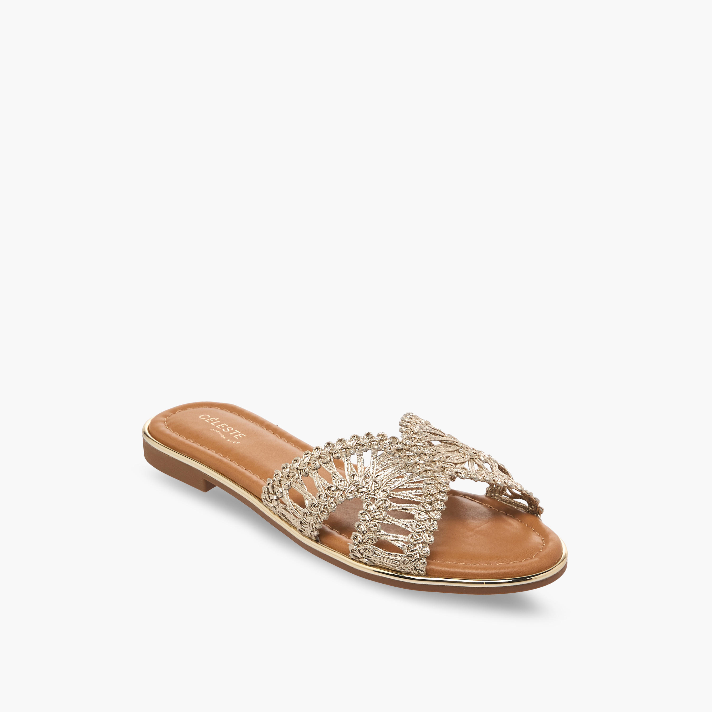صندل بأحزمة منسوجة للنساء من سيليست-women-shoes-flats-sandals-image-2