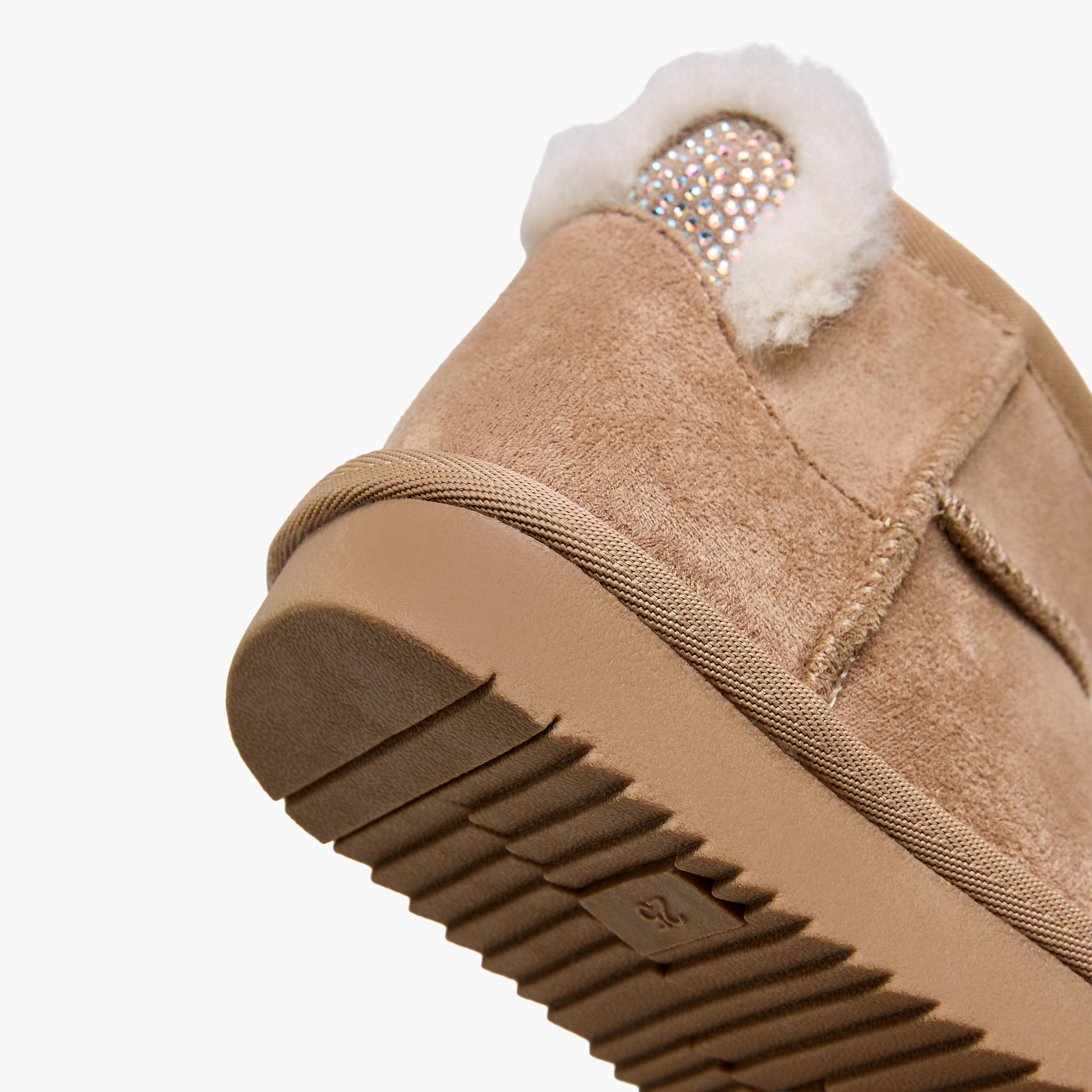 Juniors Girls Fur Accent Ankle Boots-girls-shoes-boots-image-6