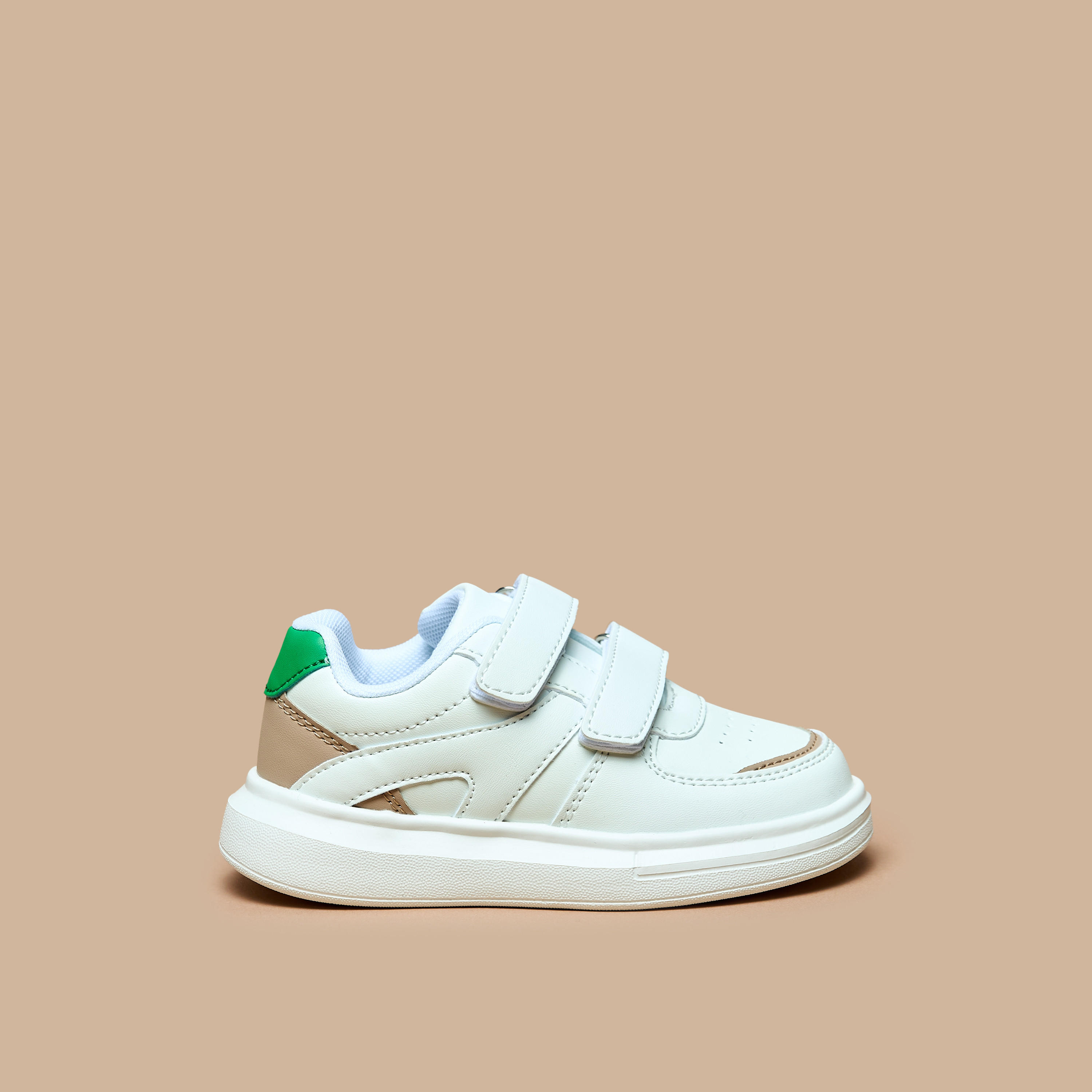 LBL by Shoexpress Panelled Sneakers with Hook and Loop Closure-girls-shoes-sneakers-image-3