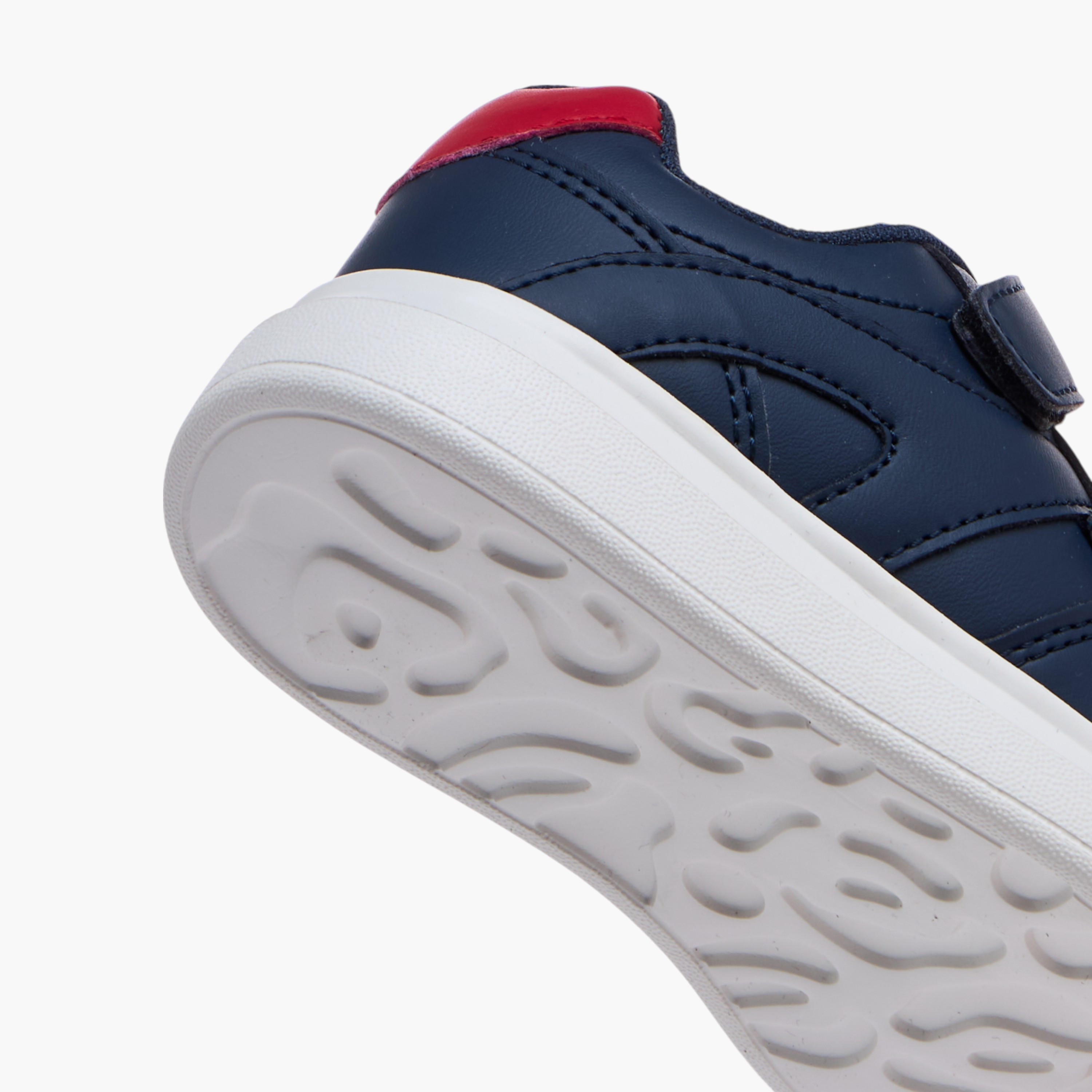 LBL by Shoexpress Panelled Sneakers with Hook and Loop Closure-girls-shoes-sneakers-image-5