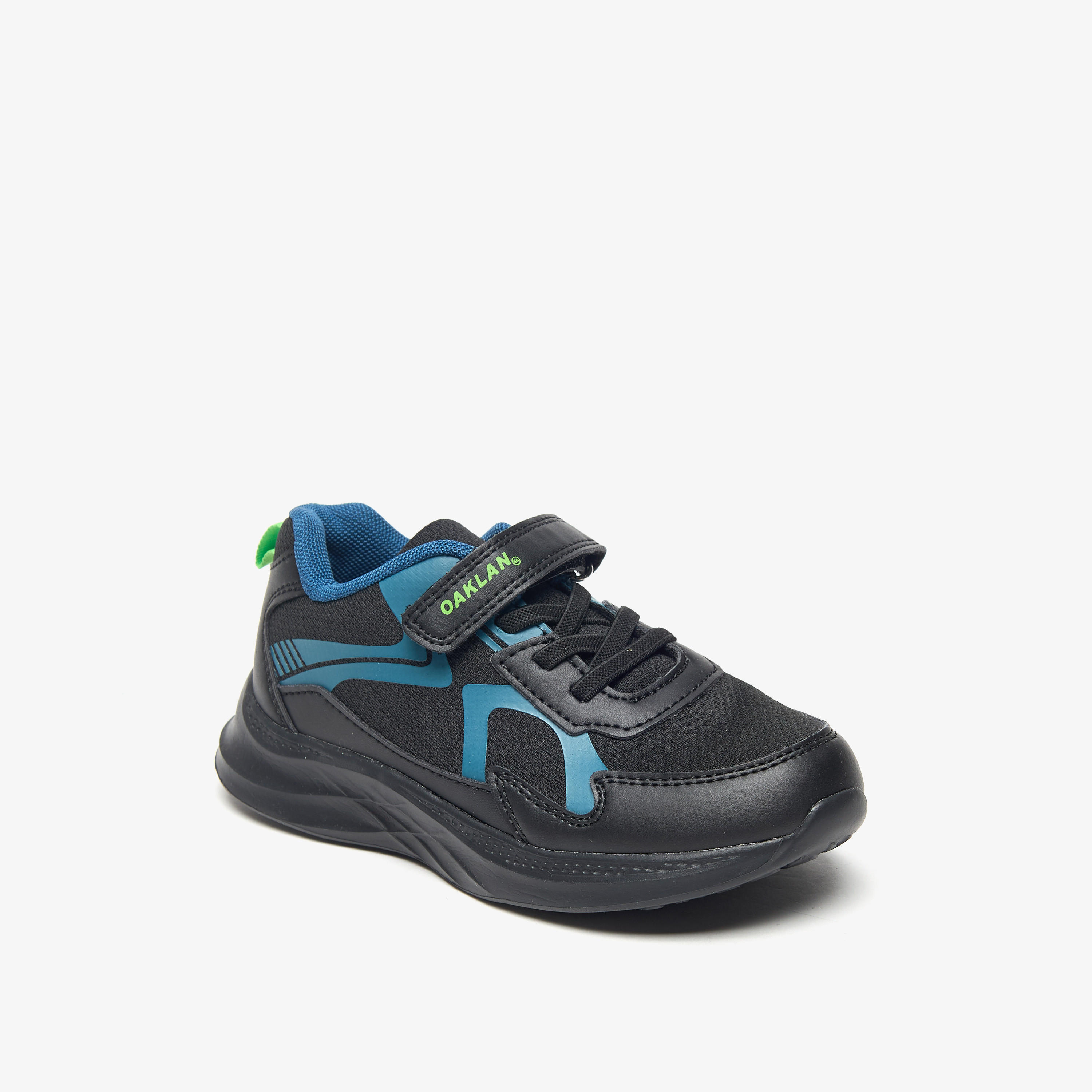 Oaklan by Shoexpress Panelled Sports Shoes with Hook and Loop Closure-boys-shoes-sneakers-image-1