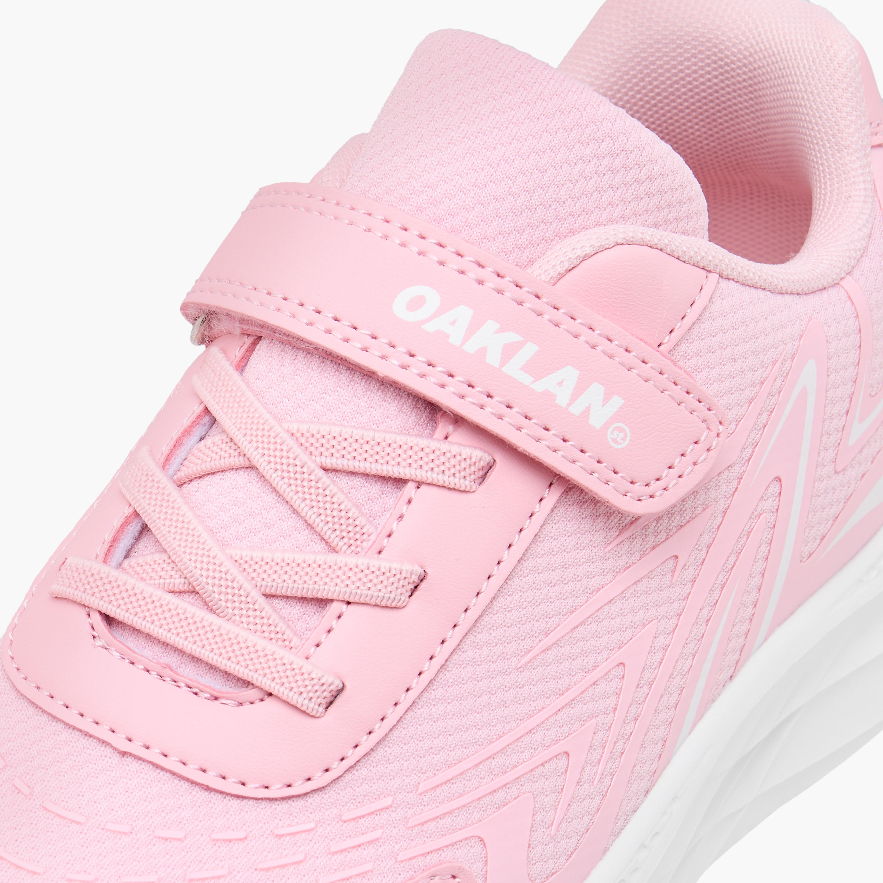 Oaklan by Shoexpress Panelled Sports Shoes with Hook and Loop Closure-girls-shoes-sports-image-4