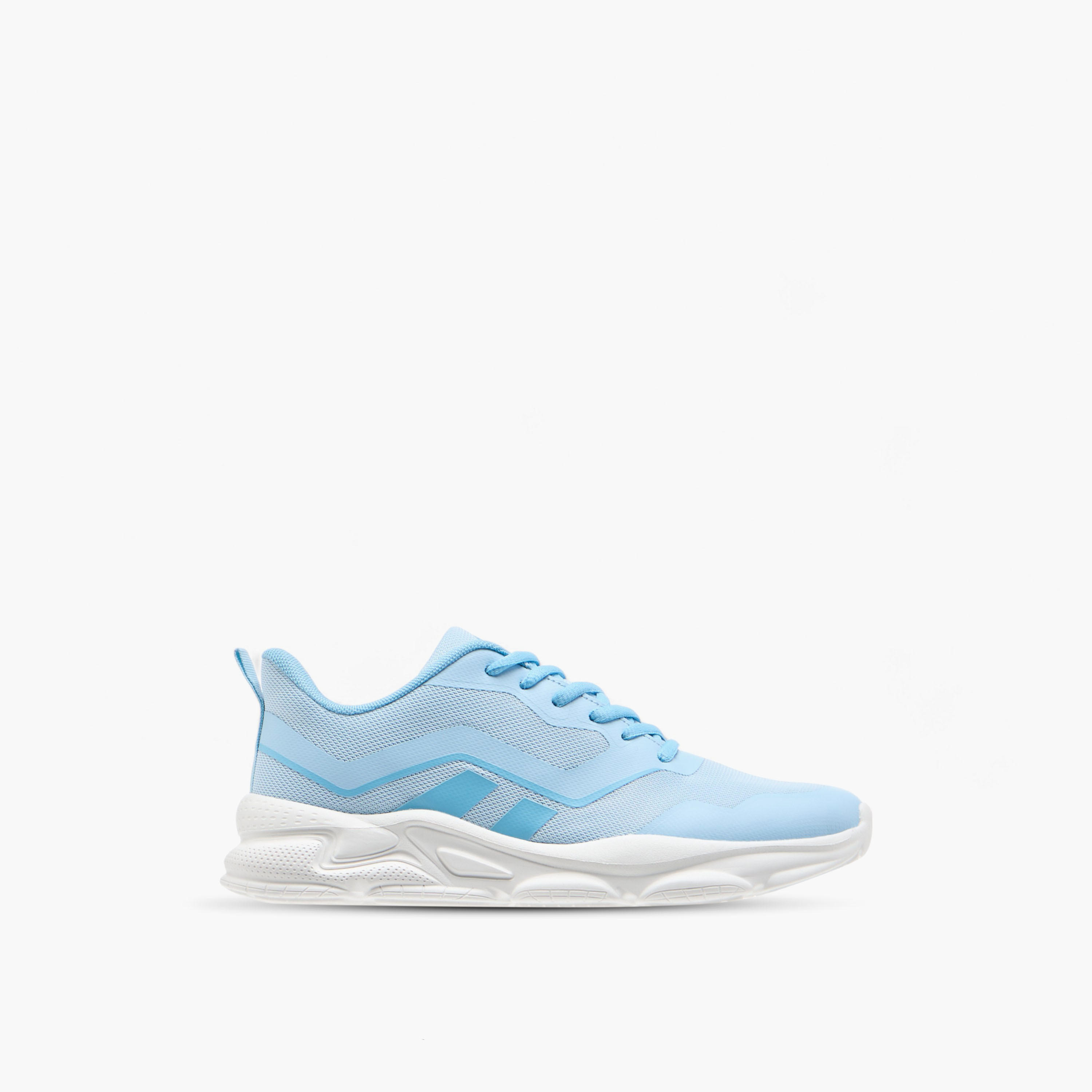 Oaklan by Shoexpress Textured Lace-Up Sports Shoes with Pull Tabs-sports-women-shoes-image-3