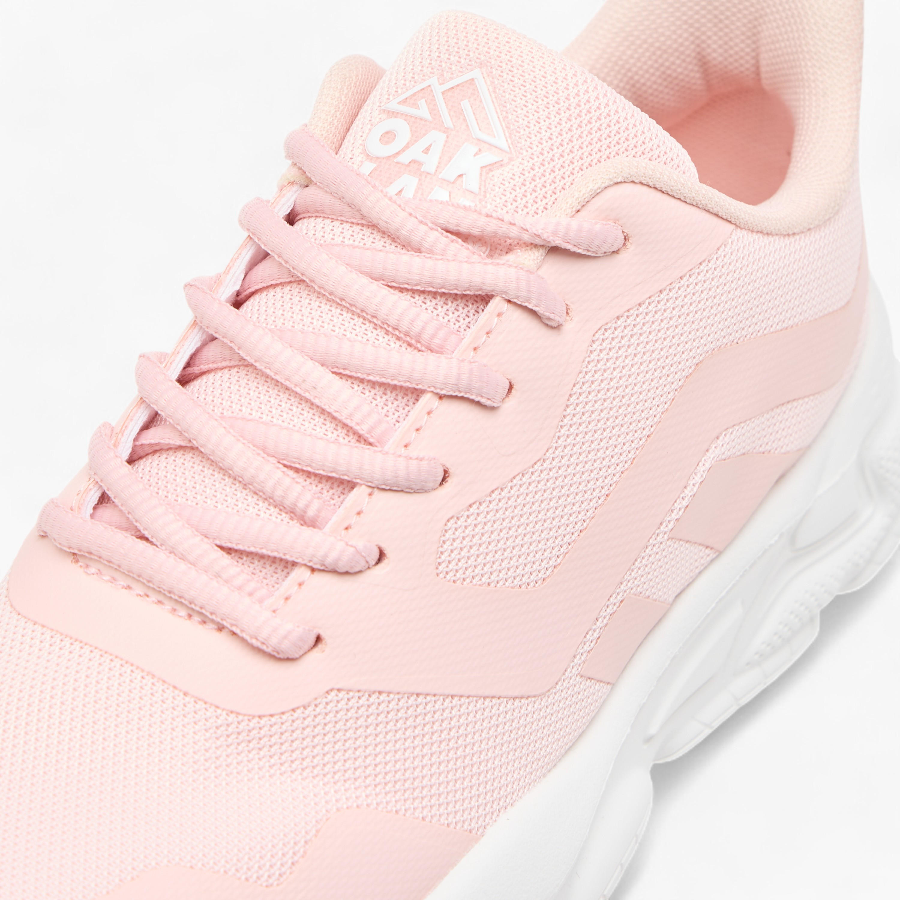 Oaklan by Shoexpress Textured Lace-Up Sports Shoes with Pull Tabs-sports-women-shoes-image-4