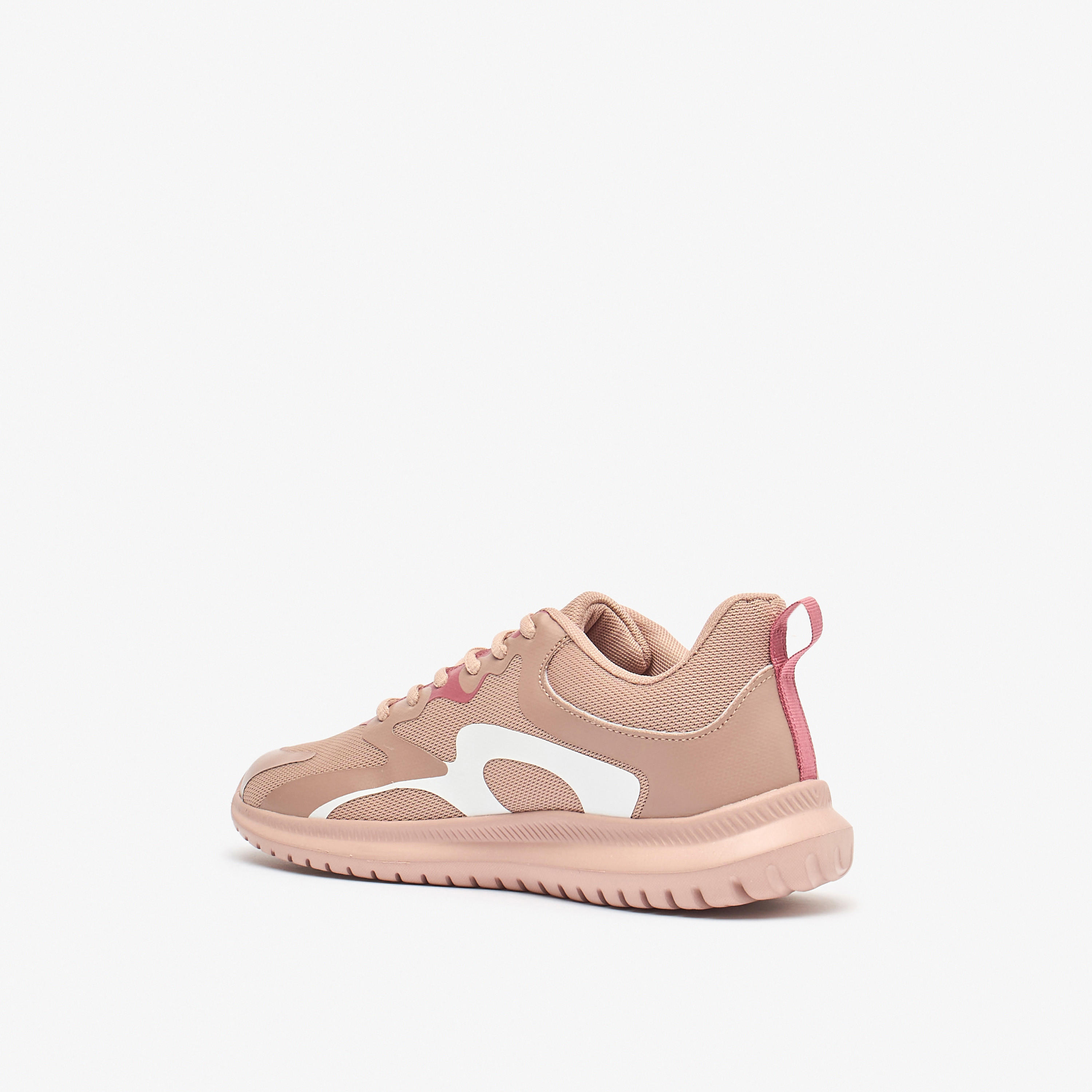 Oaklan by Shoexpress Panelled Lace-Up Sports Shoes with Pull Tabs-women-shoes-sneakers-image-2