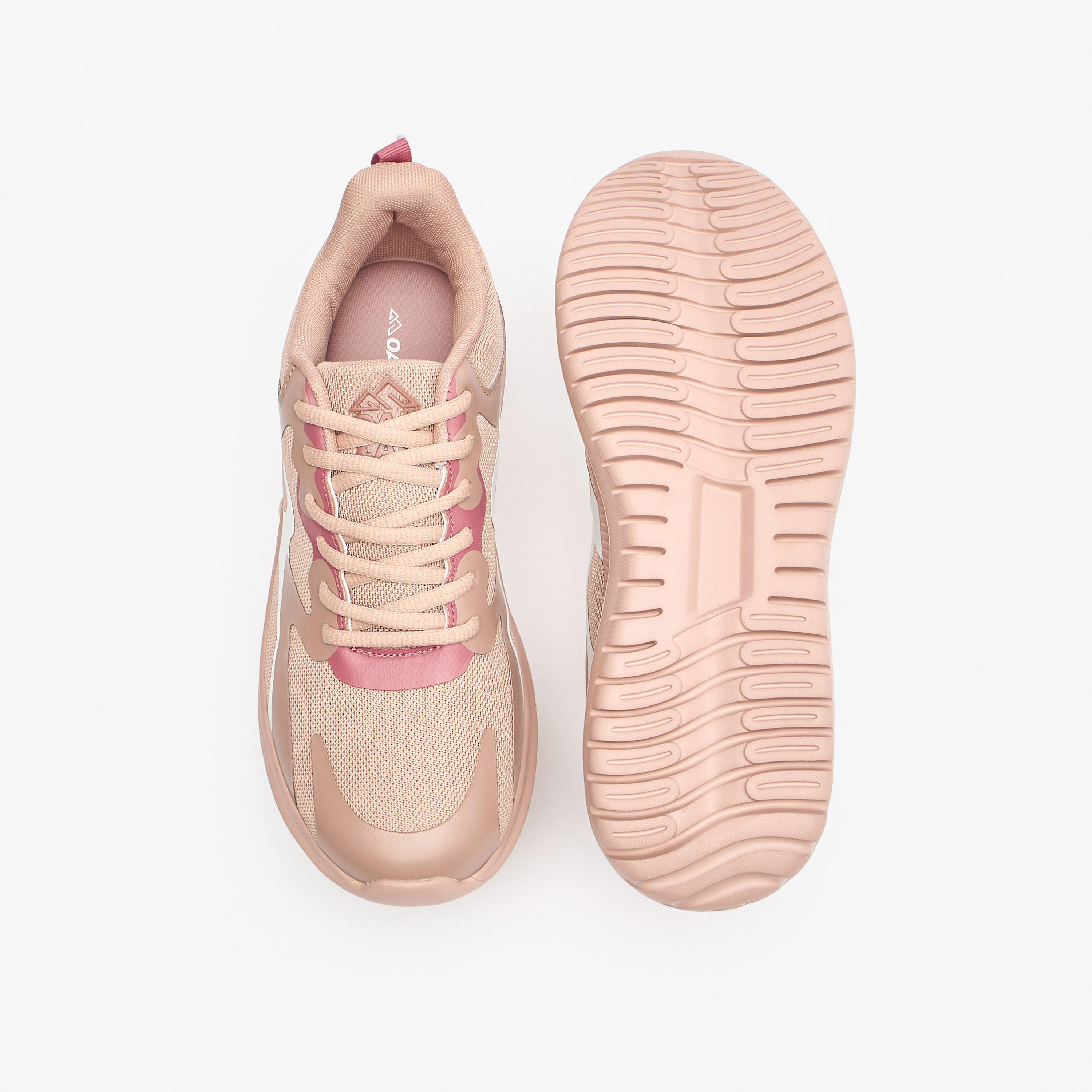 Oaklan by Shoexpress Panelled Lace-Up Sports Shoes with Pull Tabs-women-shoes-sneakers-image-4