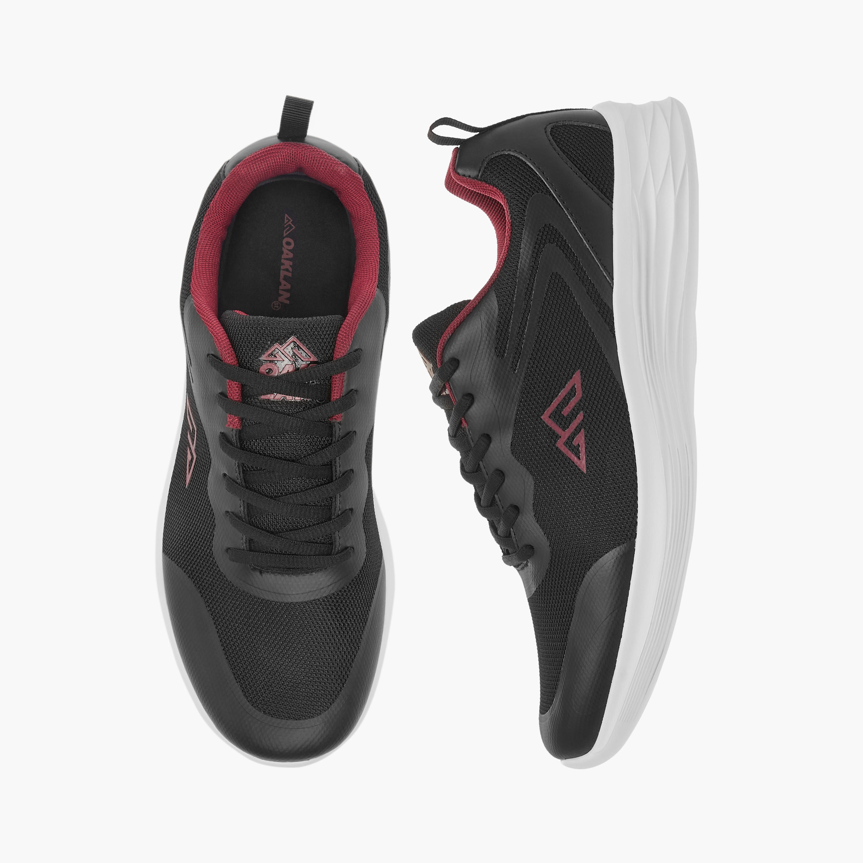 Oaklan by Shoexpress Logo Detail Lace-Up Sports Shoes-sports-men-shoes-image-1