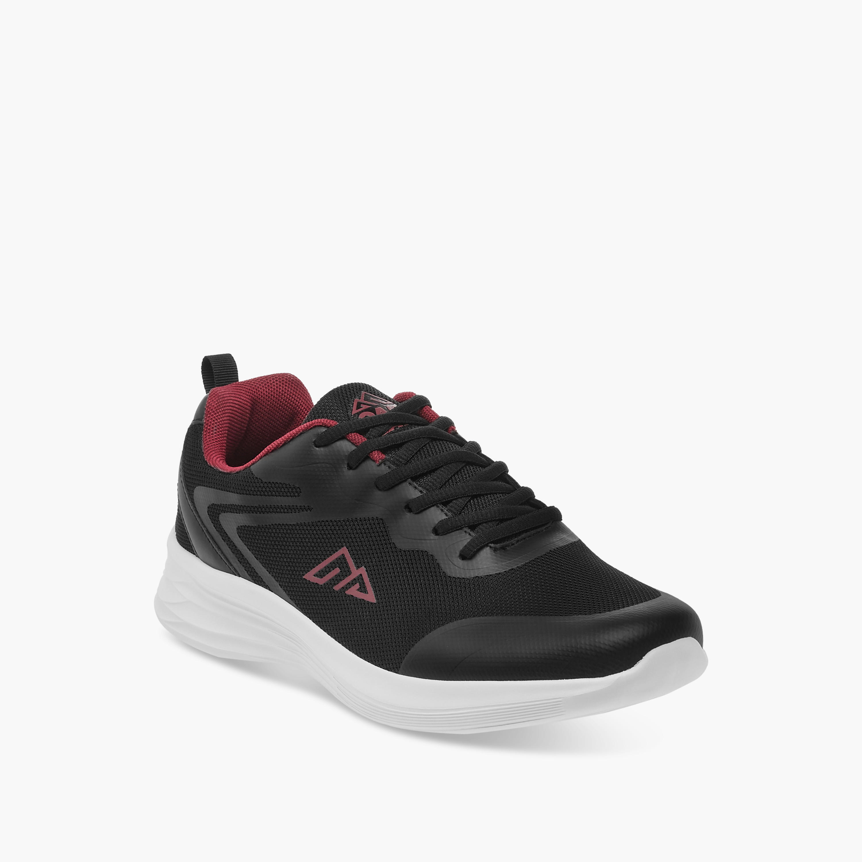 Oaklan by Shoexpress Logo Detail Lace-Up Sports Shoes-sports-men-shoes-image-2