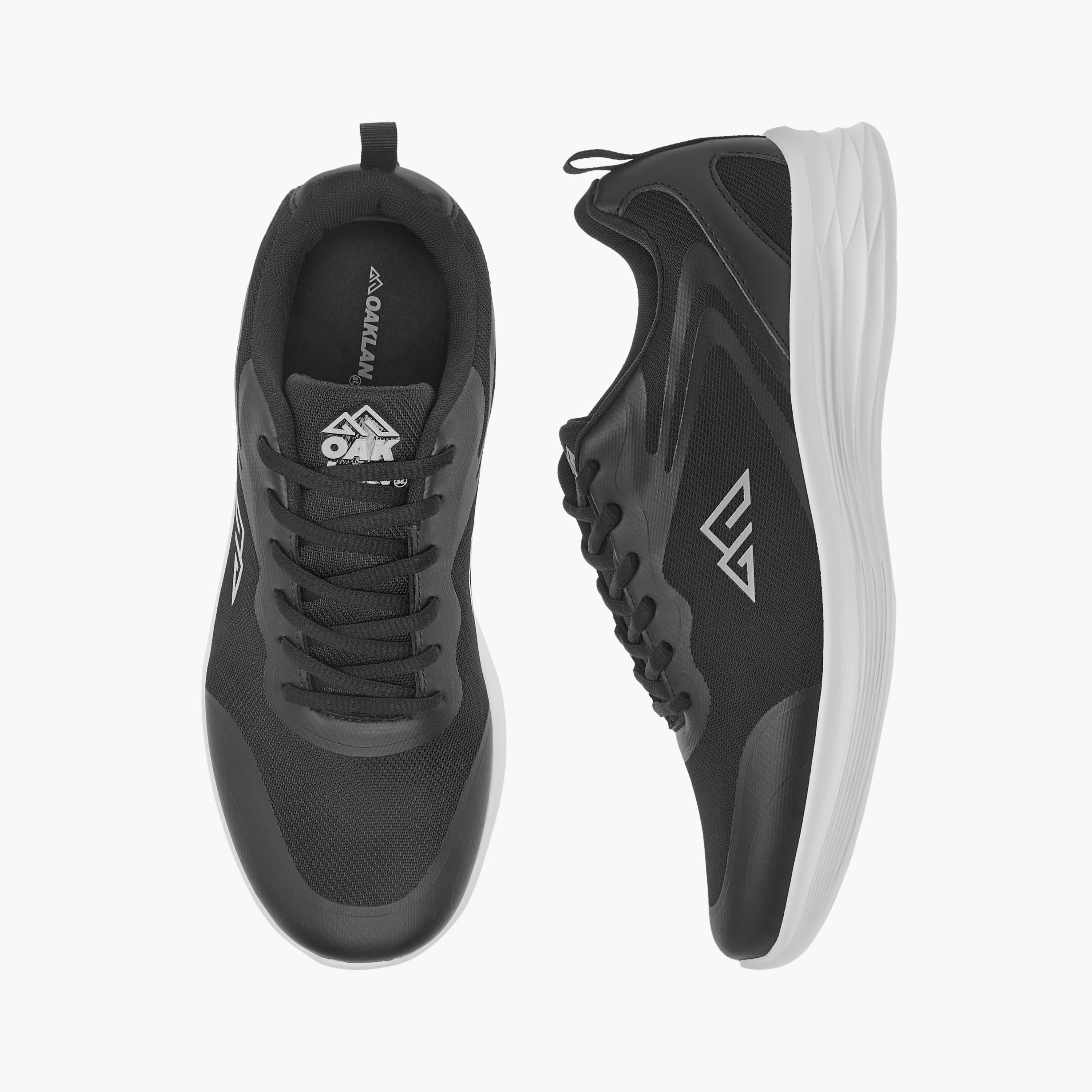 Oaklan by Shoexpress Logo Detail Lace-Up Sports Shoes-sports-men-shoes-image-1