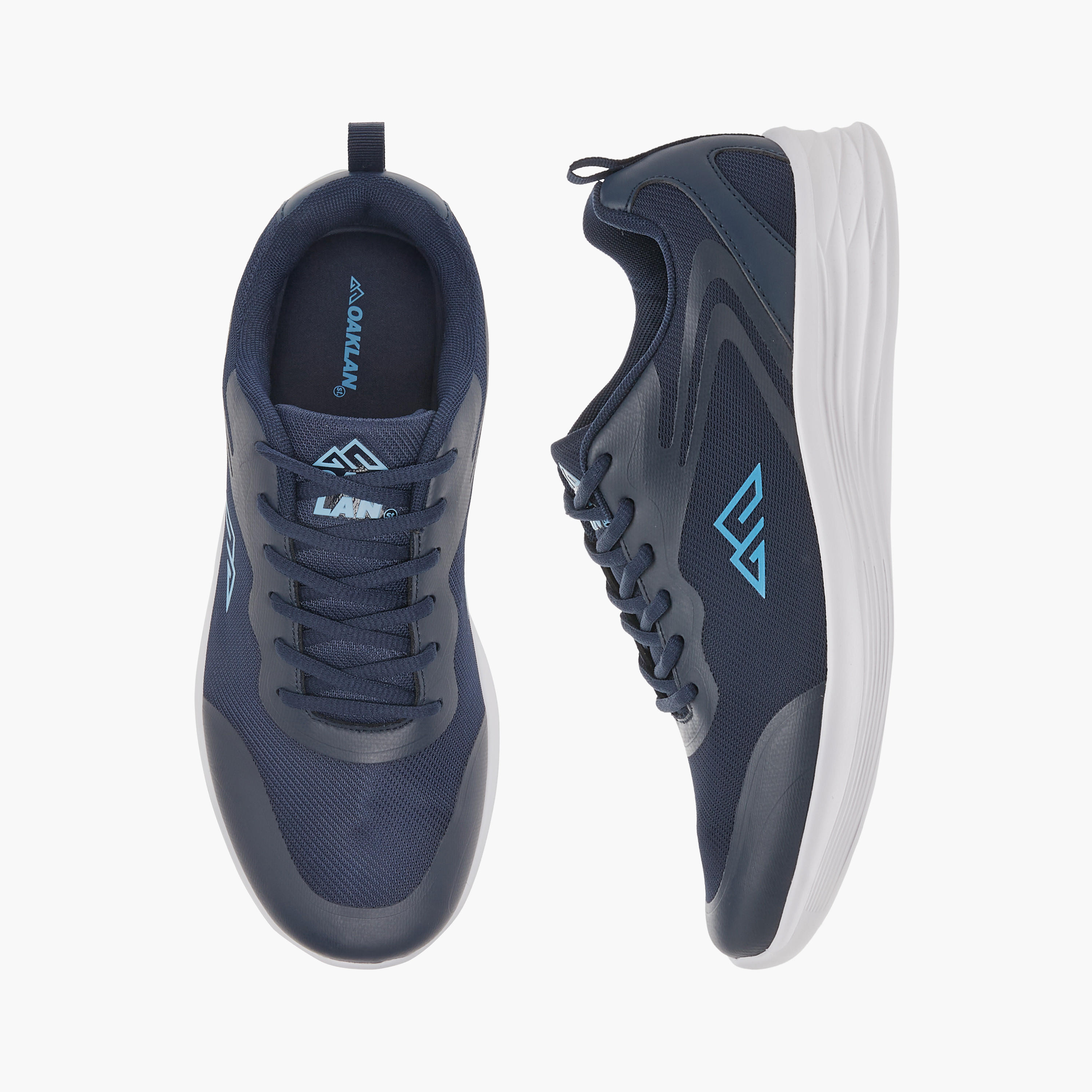 Oaklan by Shoexpress Logo Detail Lace-Up Sports Shoes-sports-men-shoes-image-1