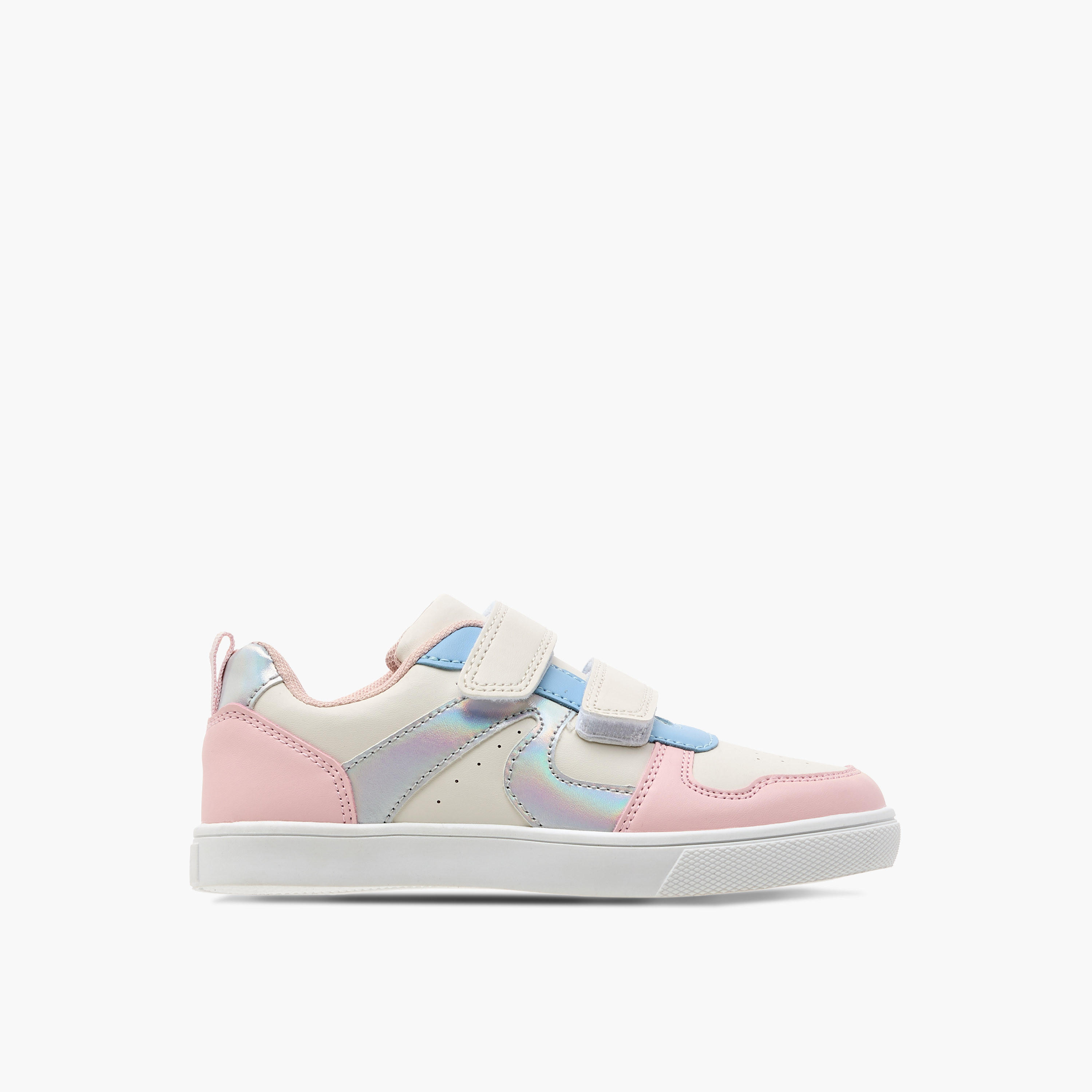 حذاء سنيكرز بقوالب ملونة وشريط إغلاق من فلورا بيلا-girls-shoes-sneakers-image-3