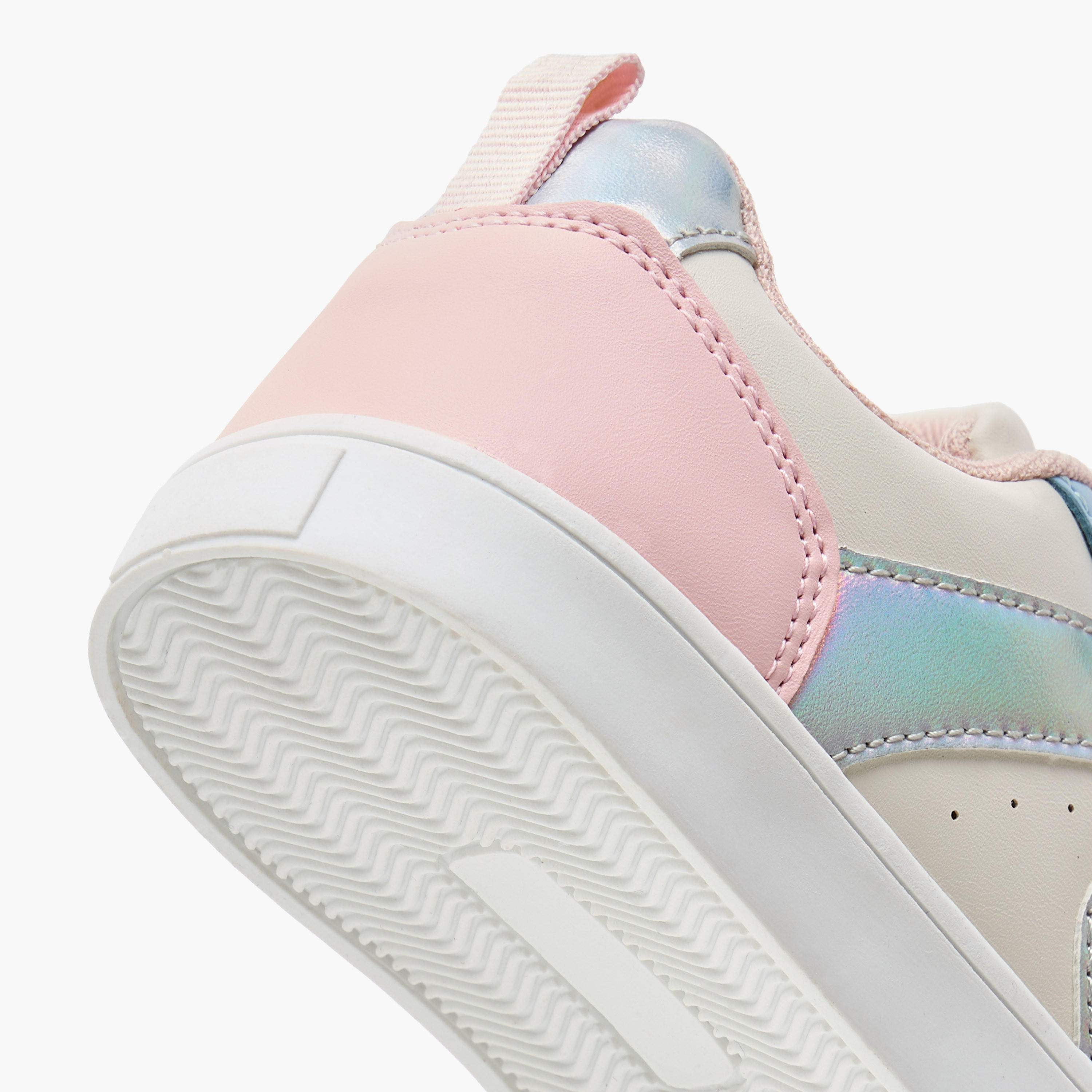 حذاء سنيكرز بقوالب ملونة وشريط إغلاق من فلورا بيلا-girls-shoes-sneakers-image-5