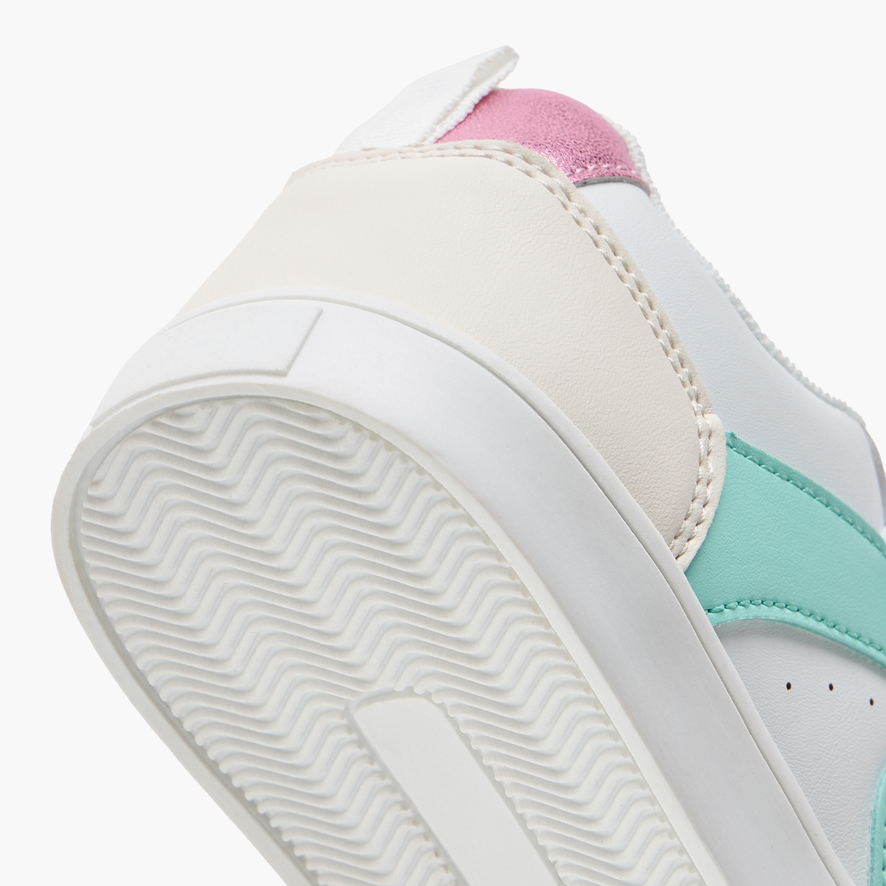 Flora Bella Colourblock Sneakers with Hook and Loop Closure-girls-shoes-sneakers-image-5
