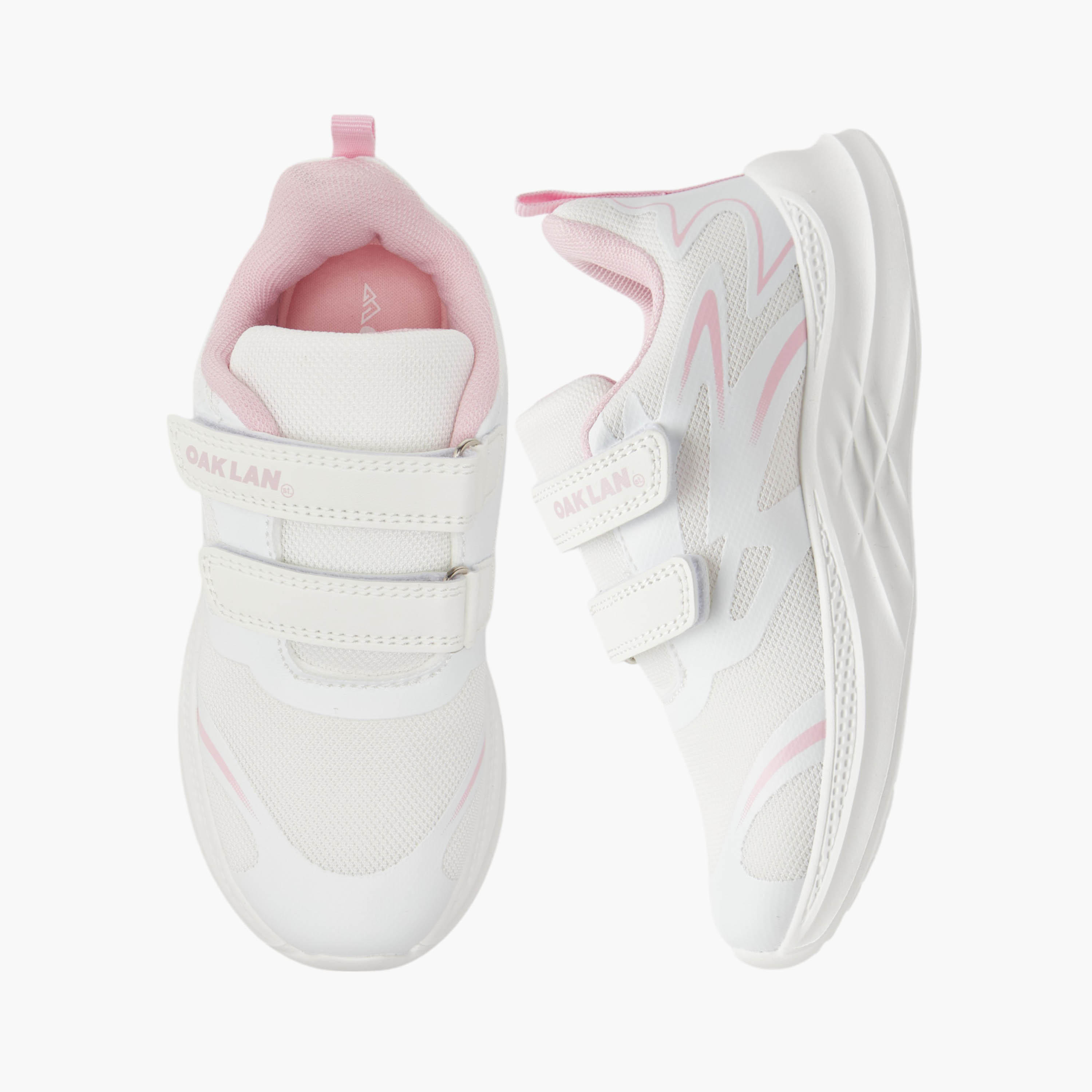 Oaklan by Shoexpress Pull Tab Detail Sports Shoes with Hook and Loop Closure-girls-shoes-sports-image-1
