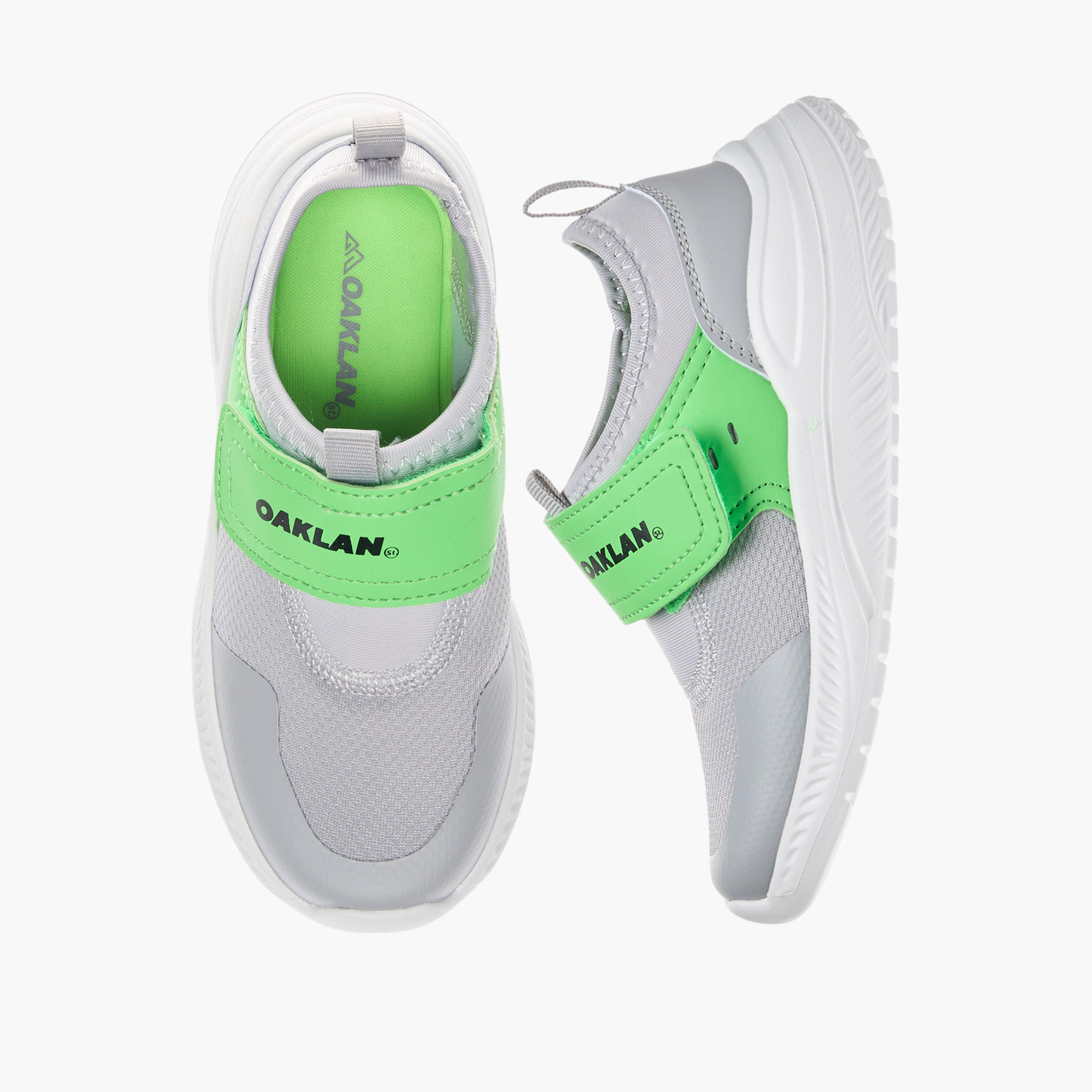 Oaklan by Shoexpress Pull Tab Detail Sports Shoes with Hook and Loop Closure-boys-shoes-sneakers-image-1