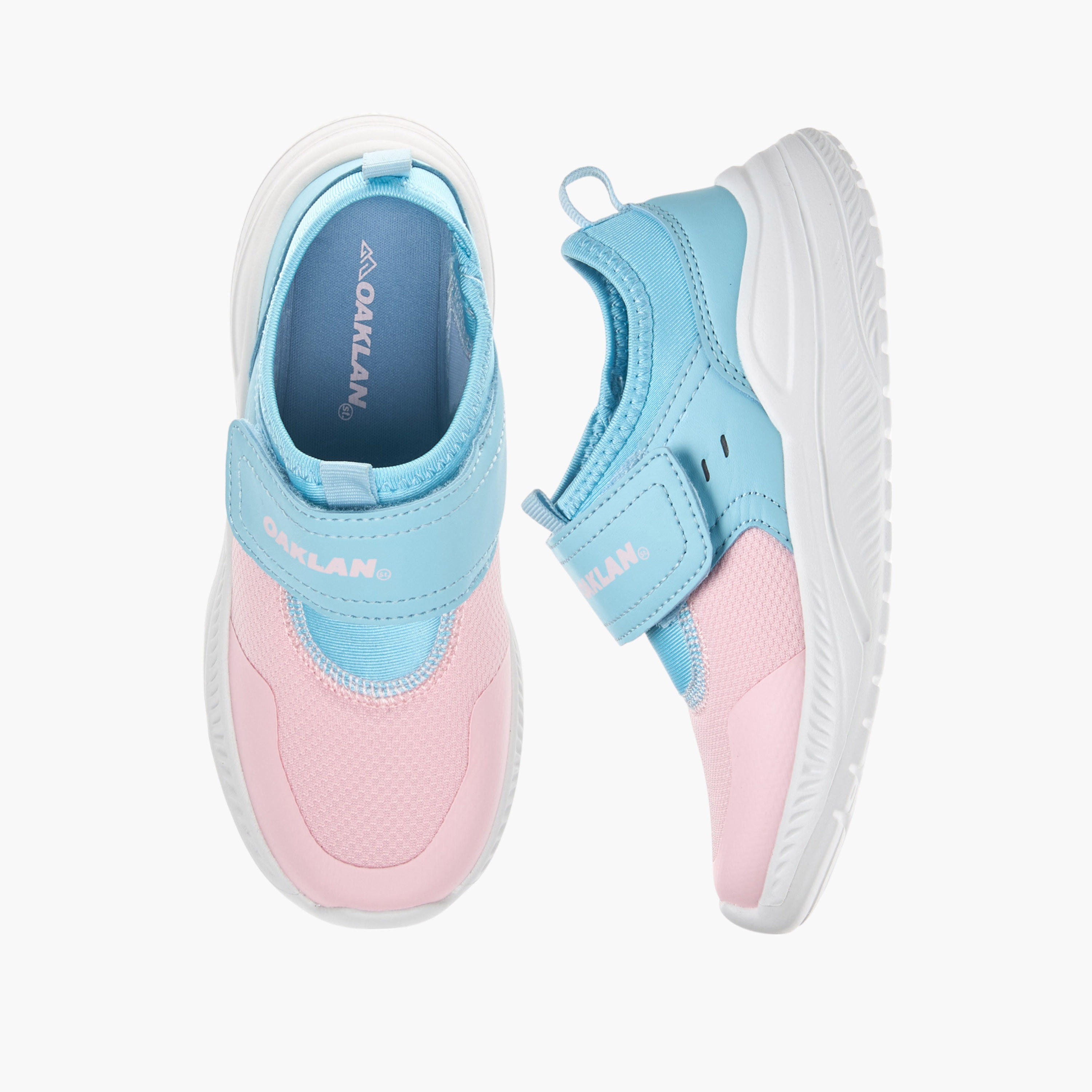 Oaklan by Shoexpress Panelled Sports Shoes with Hook and Loop Closure-girls-shoes-sneakers-image-1