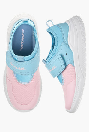 Oaklan by Shoexpress Panelled Sports Shoes with Hook and Loop Closure-sports-girls-shoes-image-1