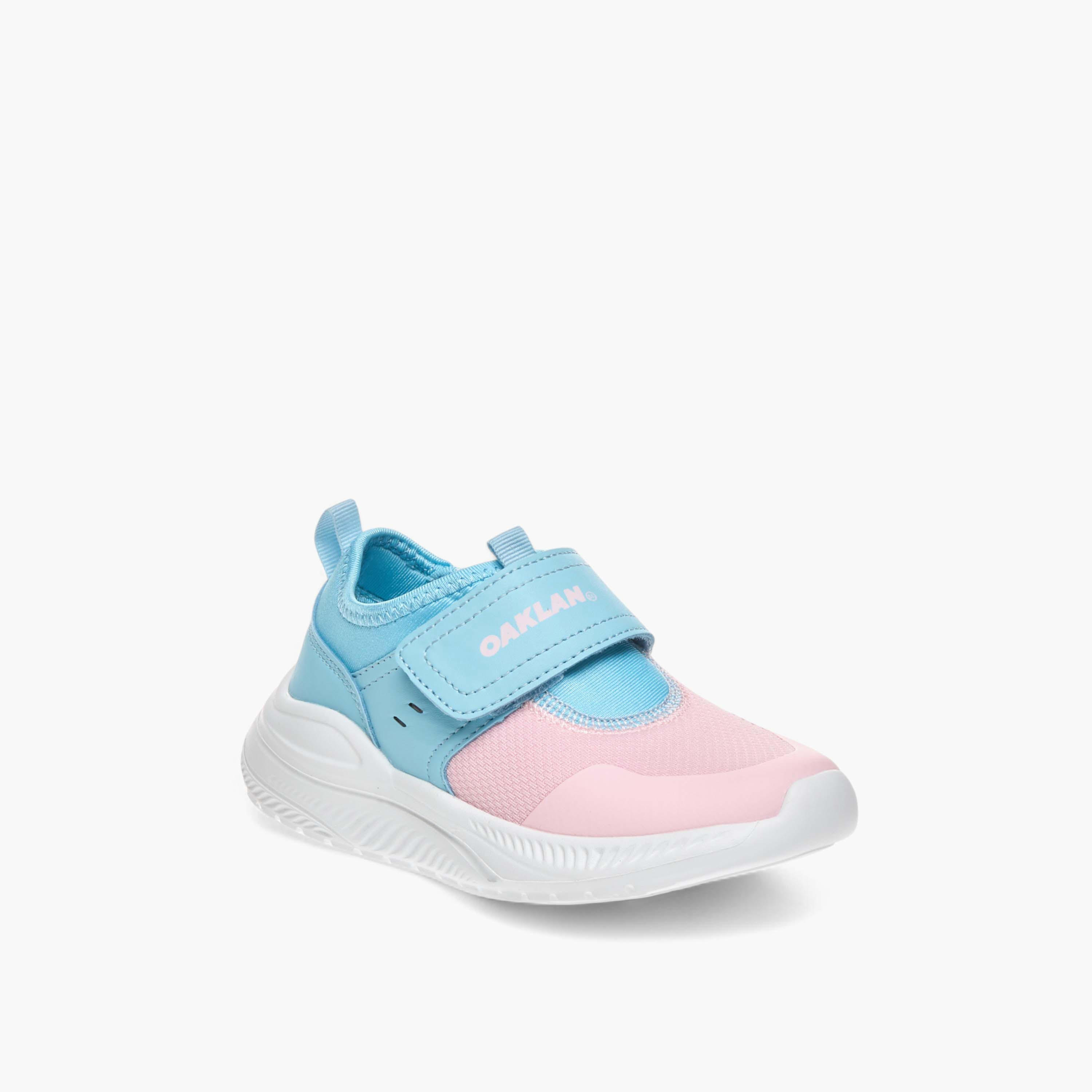 Oaklan by Shoexpress Panelled Sports Shoes with Hook and Loop Closure-girls-shoes-sneakers-image-2