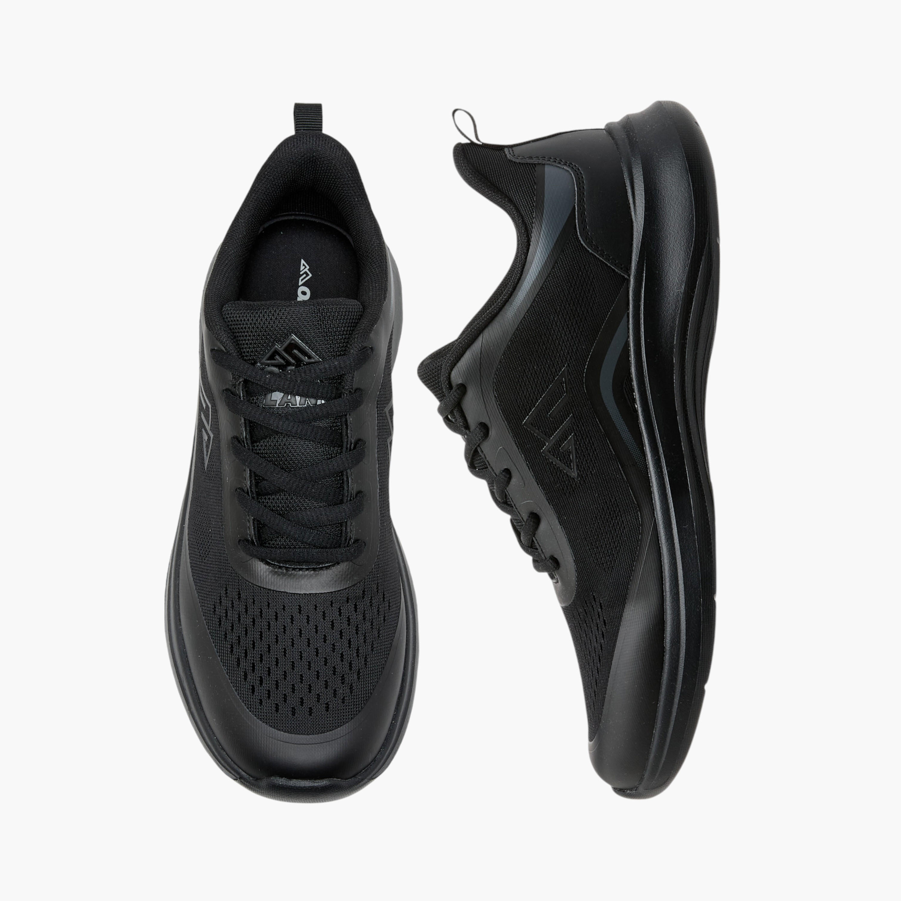 Oaklan by Shoexpress Textured Sports Shoes with Lace-Up Closure and Pull-Tab-women-shoes-sneakers-image-1
