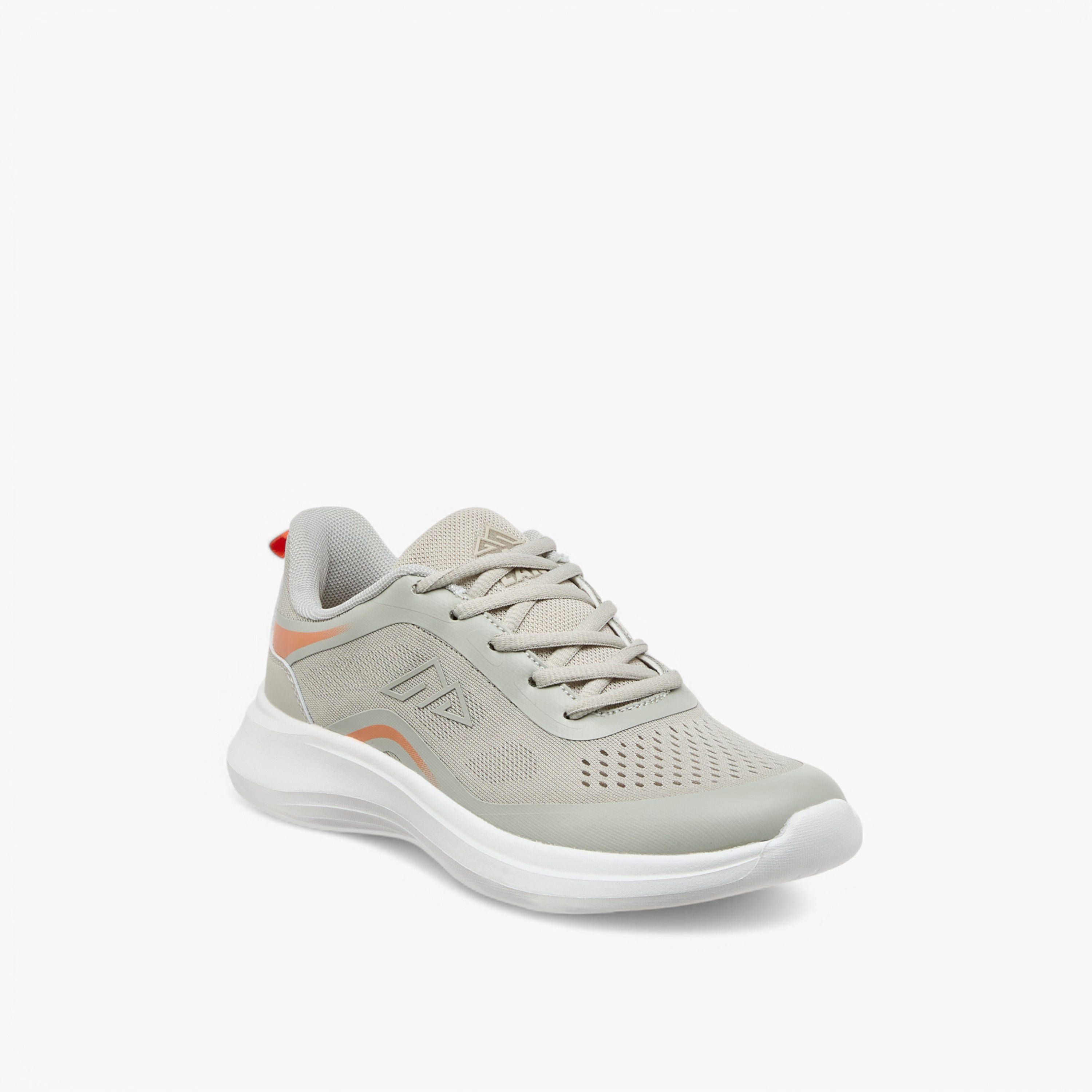 Oaklan by Shoexpress Textured Sports Shoes with Lace-Up Closure and Pull-Tab-women-shoes-sneakers-image-2