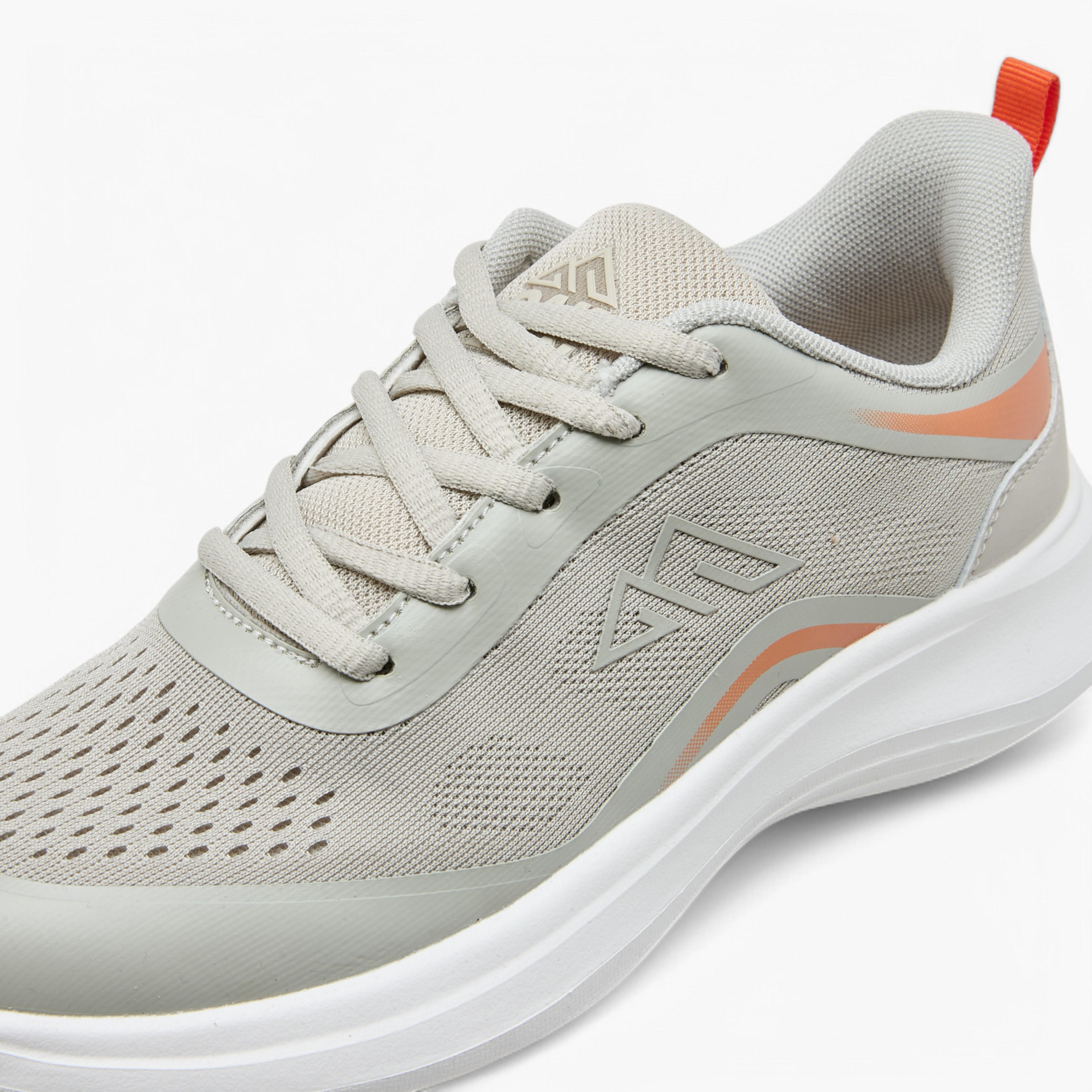 Oaklan by Shoexpress Textured Sports Shoes with Lace-Up Closure and Pull-Tab-women-shoes-sneakers-image-4