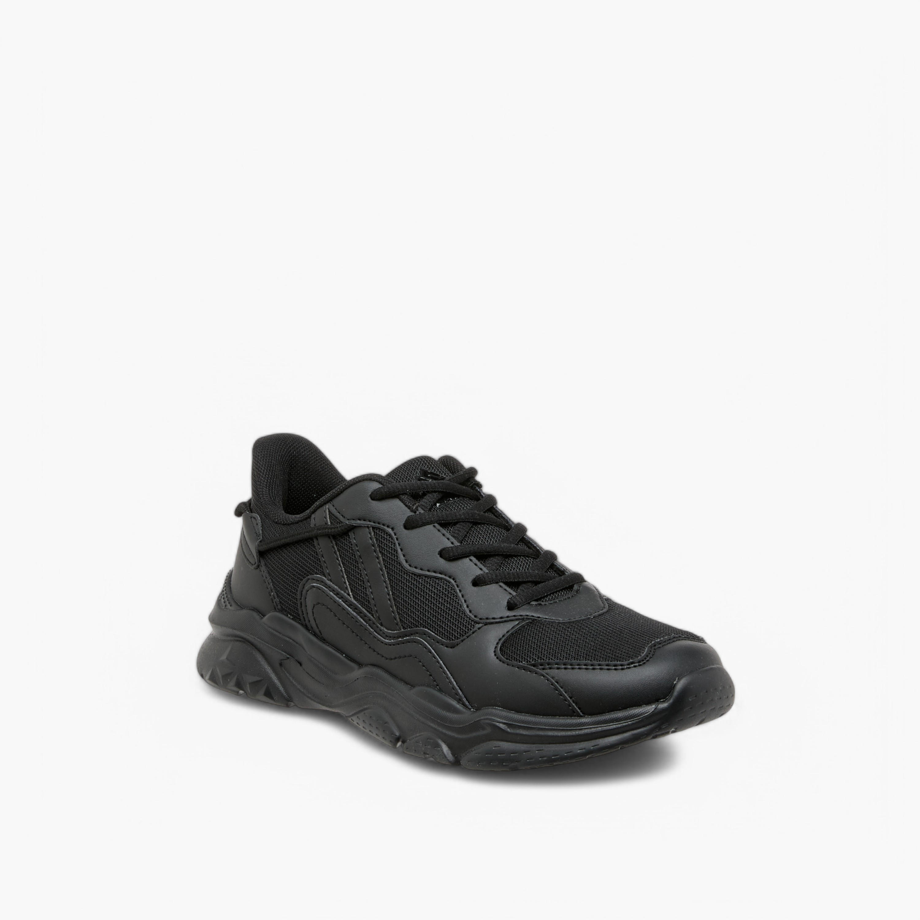 Oaklan by Shoexpress Panelled Sports Shoes with Lace-Up Closure and Pull-Tab-sports-men-shoes-image-2