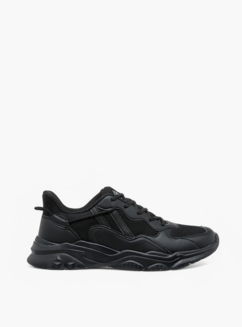 Oaklan by Shoexpress Panelled Sports Shoes with Lace-Up Closure and Pull-Tab-sports-men-shoes-image-3