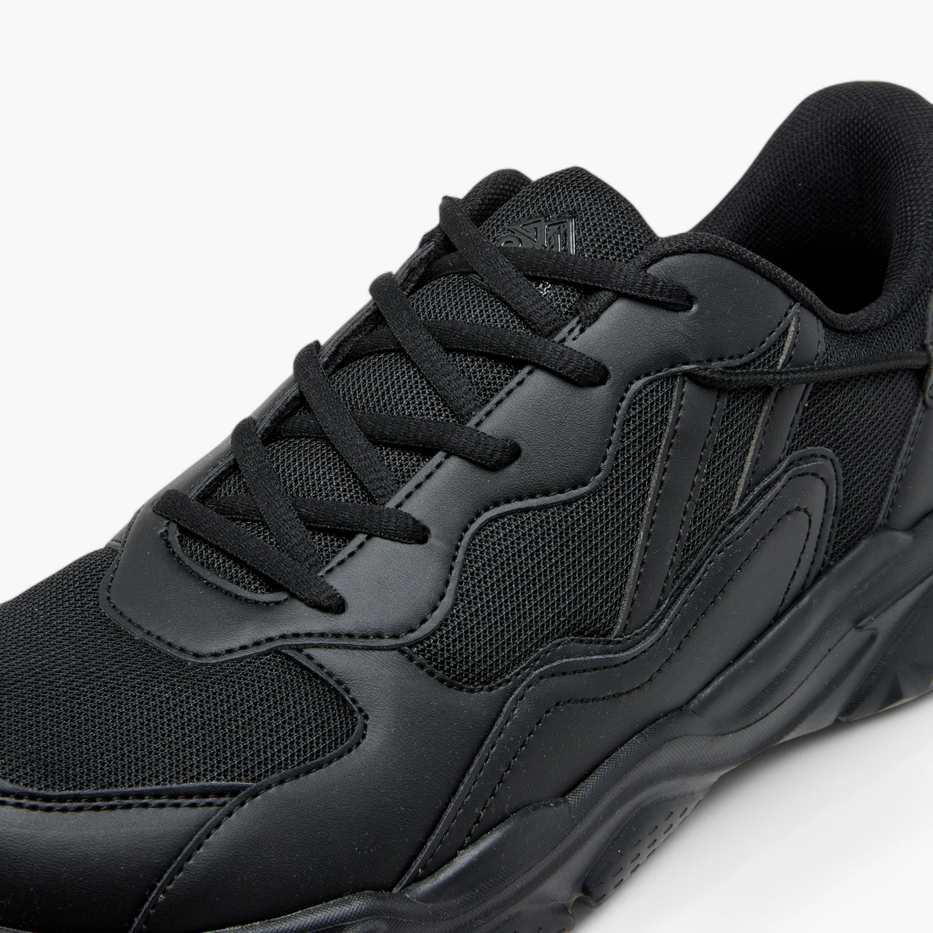 Oaklan by Shoexpress Panelled Sports Shoes with Lace-Up Closure and Pull-Tab-sports-men-shoes-image-4