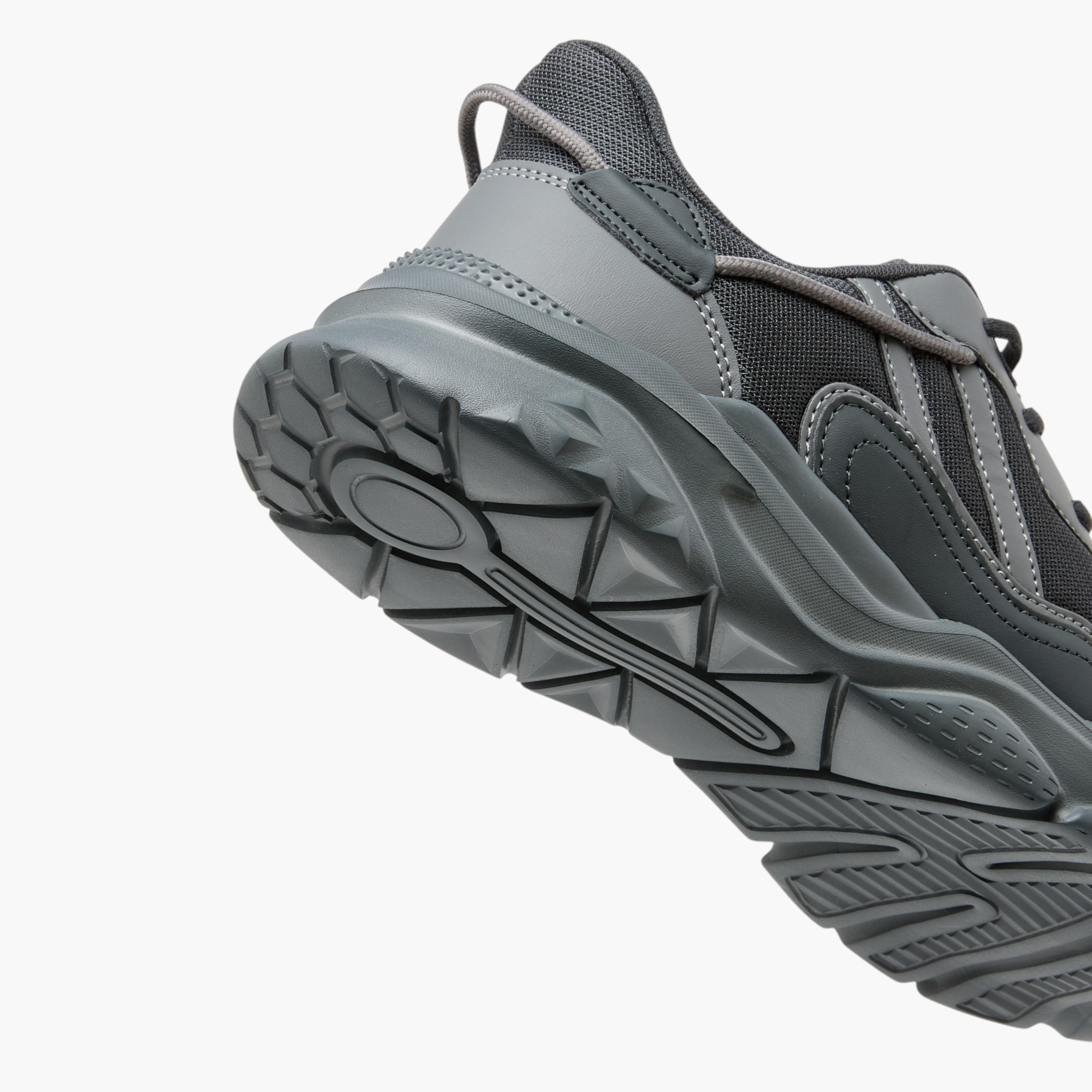 Oaklan by Shoexpress Panelled Sports Shoes with Lace-Up Closure and Pull-Tab-sports-men-shoes-image-5