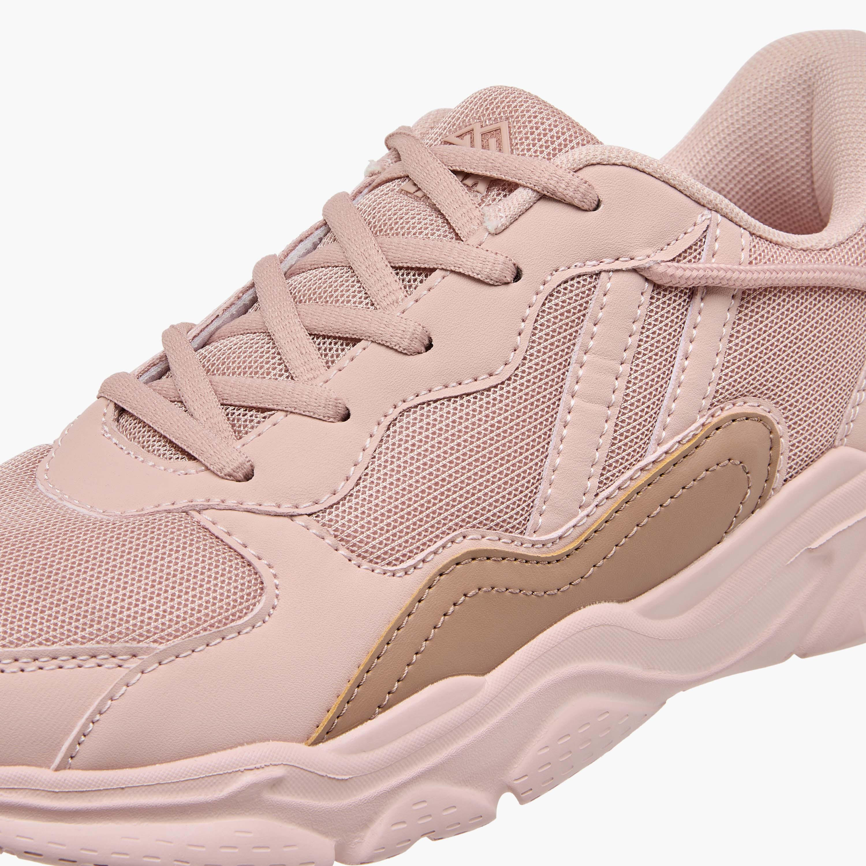 Oaklan by Shoexpress Panelled Sports Shoes with Lace Closure-women-shoes-sneakers-image-4