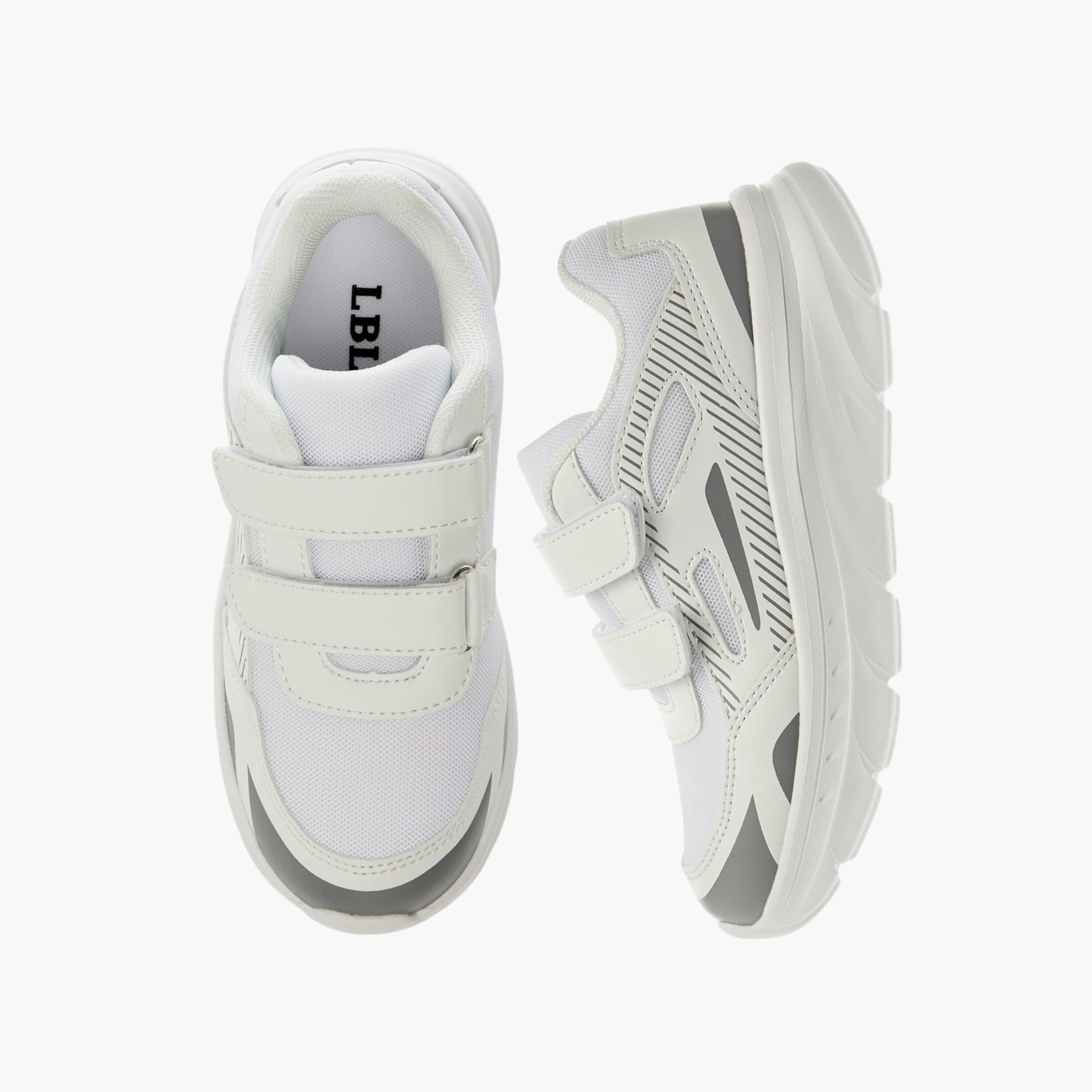 LBL by Shoexpress Panelled Sports Shoes with Hook and Loop Closure-boys-shoes-sneakers-image-1