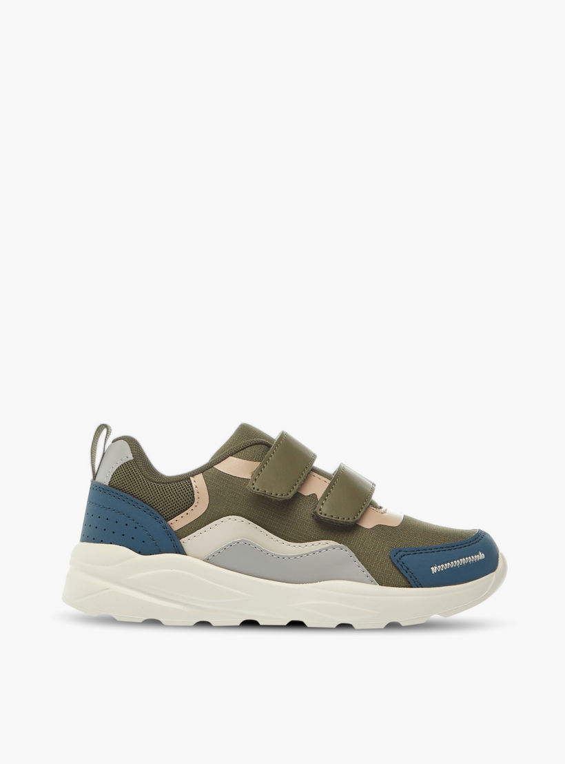LBL by Shoexpress Colourblock Sneakers with Hook and Loop Closure-boys-shoes-sneakers-image-3