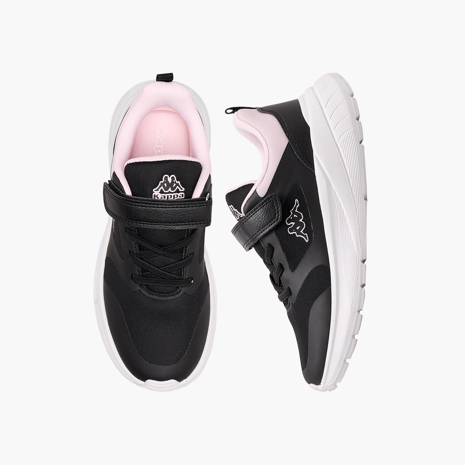 Kappa Girls Panelled Hook & Loop Sports Shoes-girls-shoes-sports-image-1