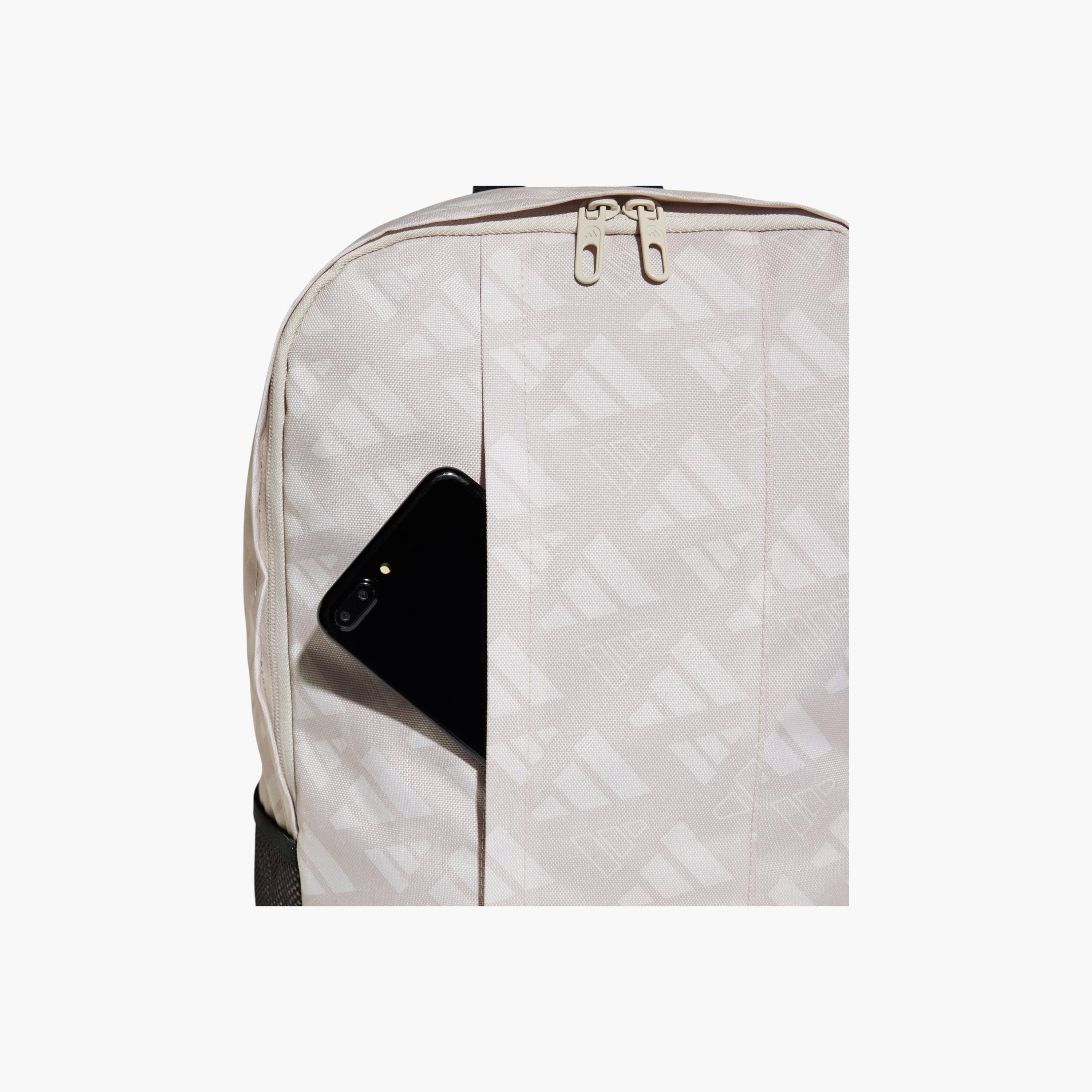 adidas Logo Print School Backpack with Adjustable Straps and Zip Closure-school-bagsandbackpacks-backpacks-image-4