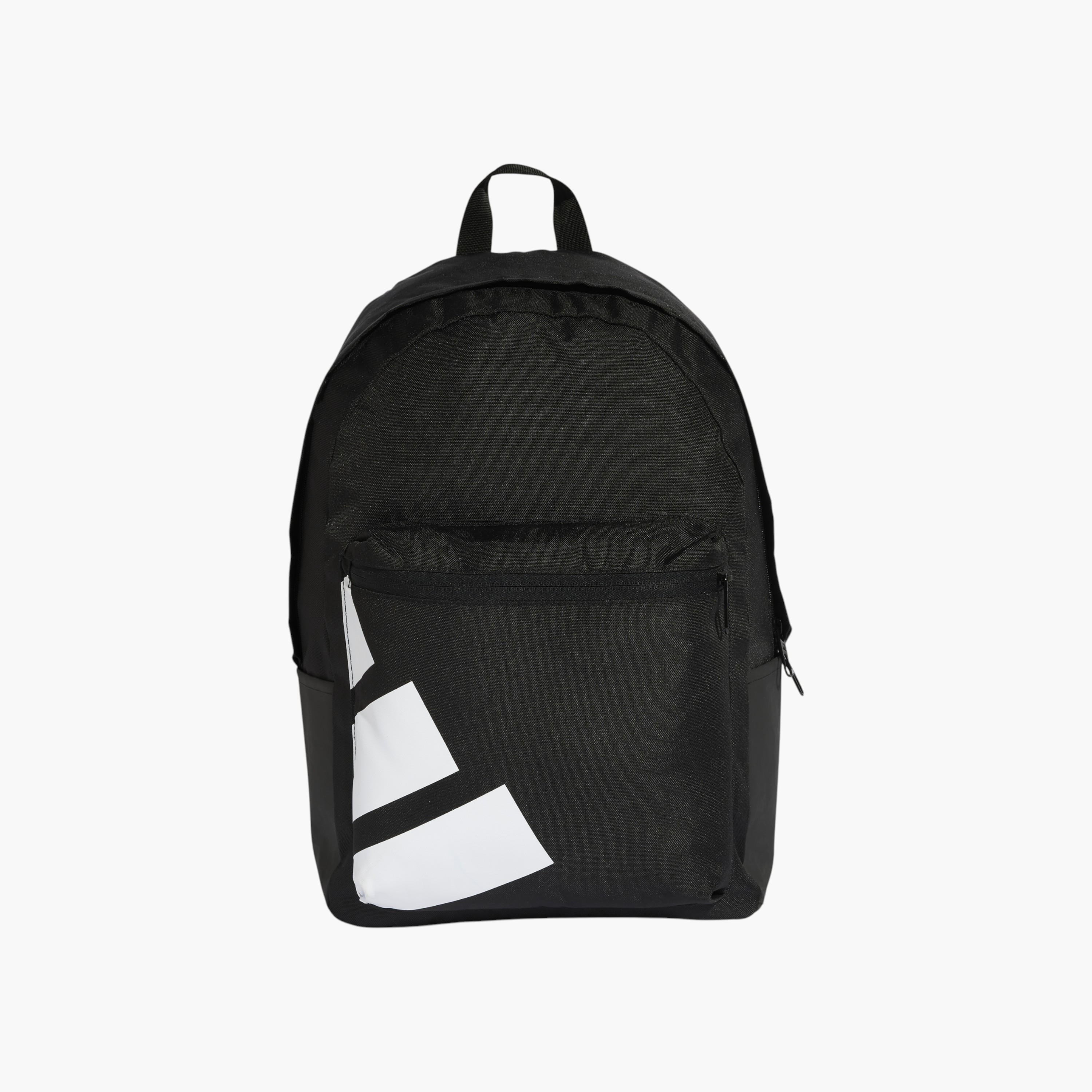 adidas Logo Print School Backpack with Adjustable Straps and Zip Closure-school-bagsandbackpacks-backpacks-image-1