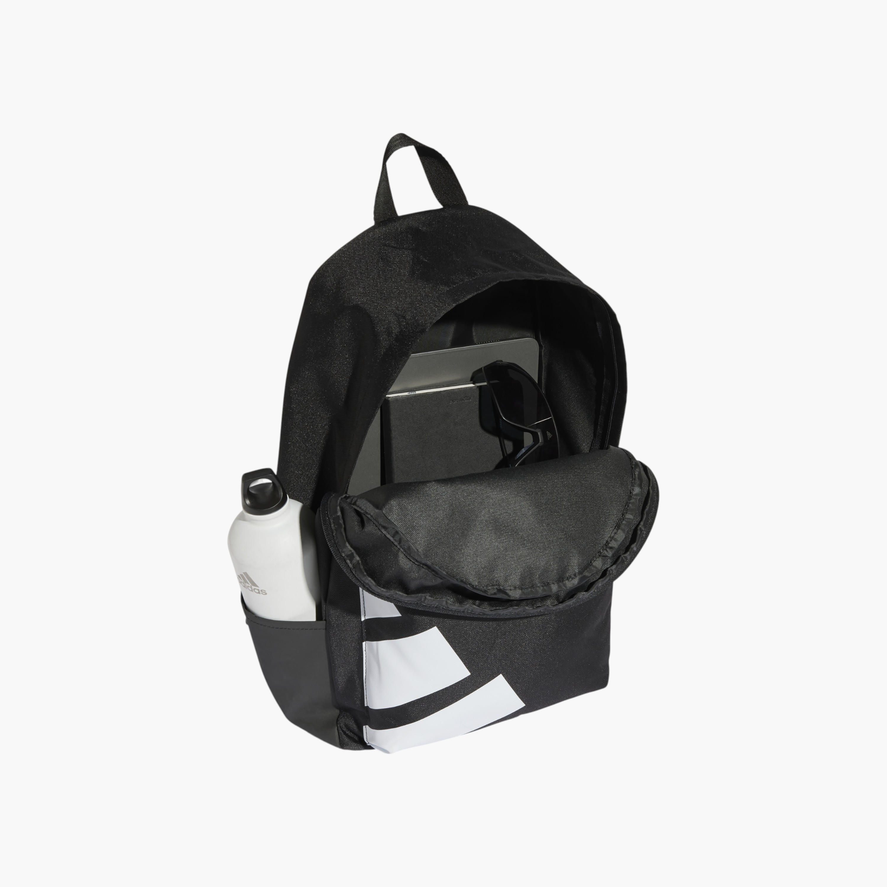 adidas Logo Print School Backpack with Adjustable Straps and Zip Closure-school-bagsandbackpacks-backpacks-image-4