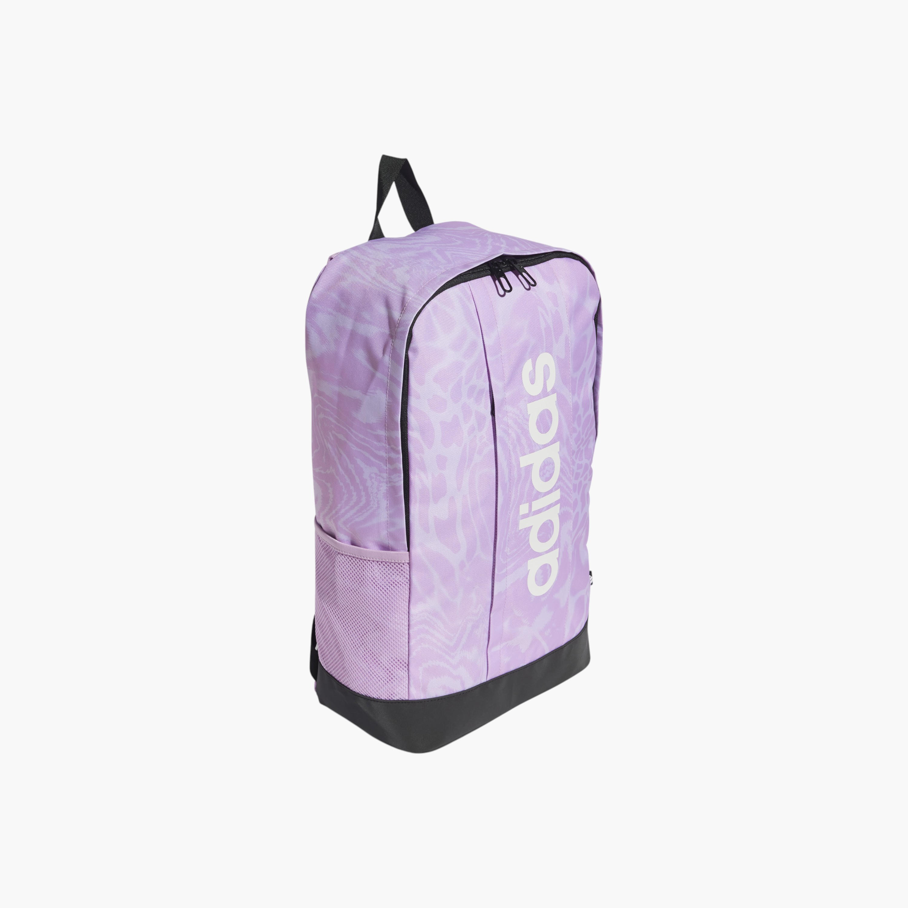 adidas Logo Print School Backpack with Adjustable Straps and Zip Closure-school-bagsandbackpacks-backpacks-image-2