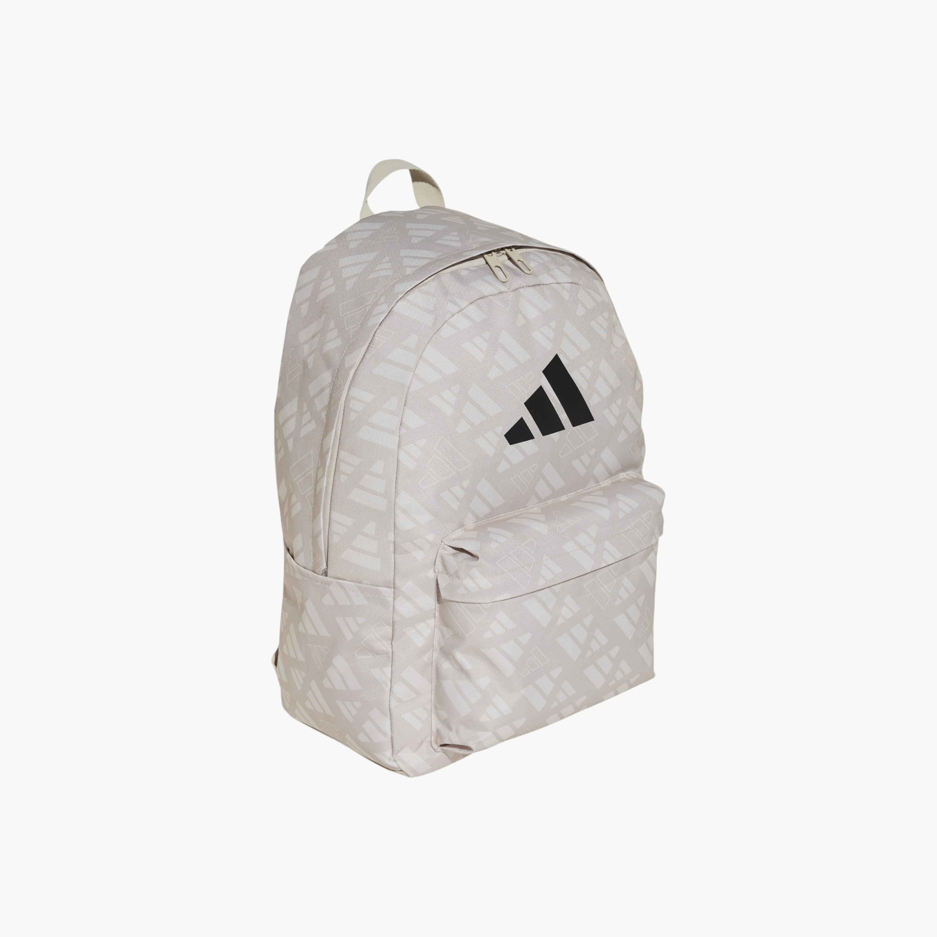 adidas Logo Print School Backpack with Adjustable Straps and Zip Closure-school-bagsandbackpacks-backpacks-image-2