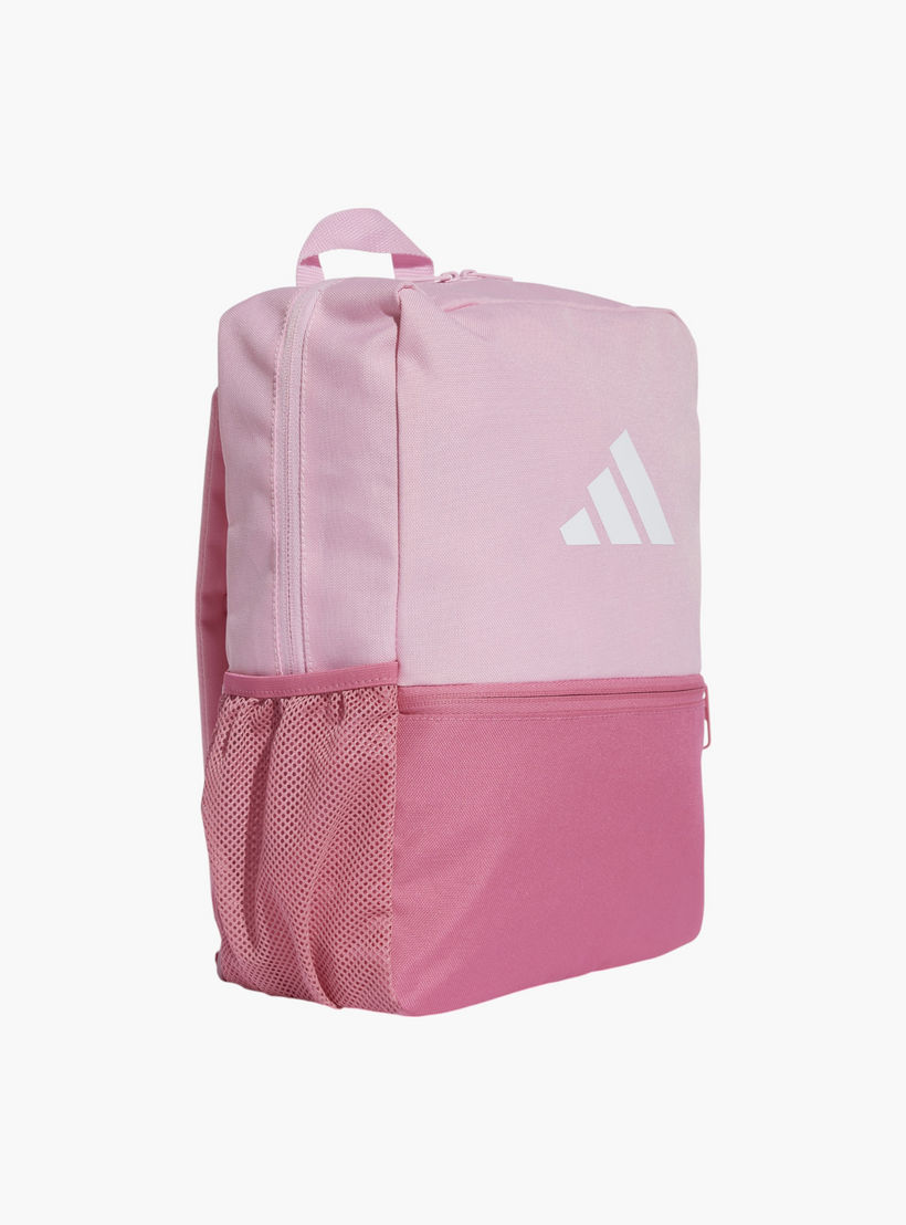 adidas Logo Print School Backpack with Adjustable Straps and Zip Closure-school-bagsandbackpacks-backpacks-image-2