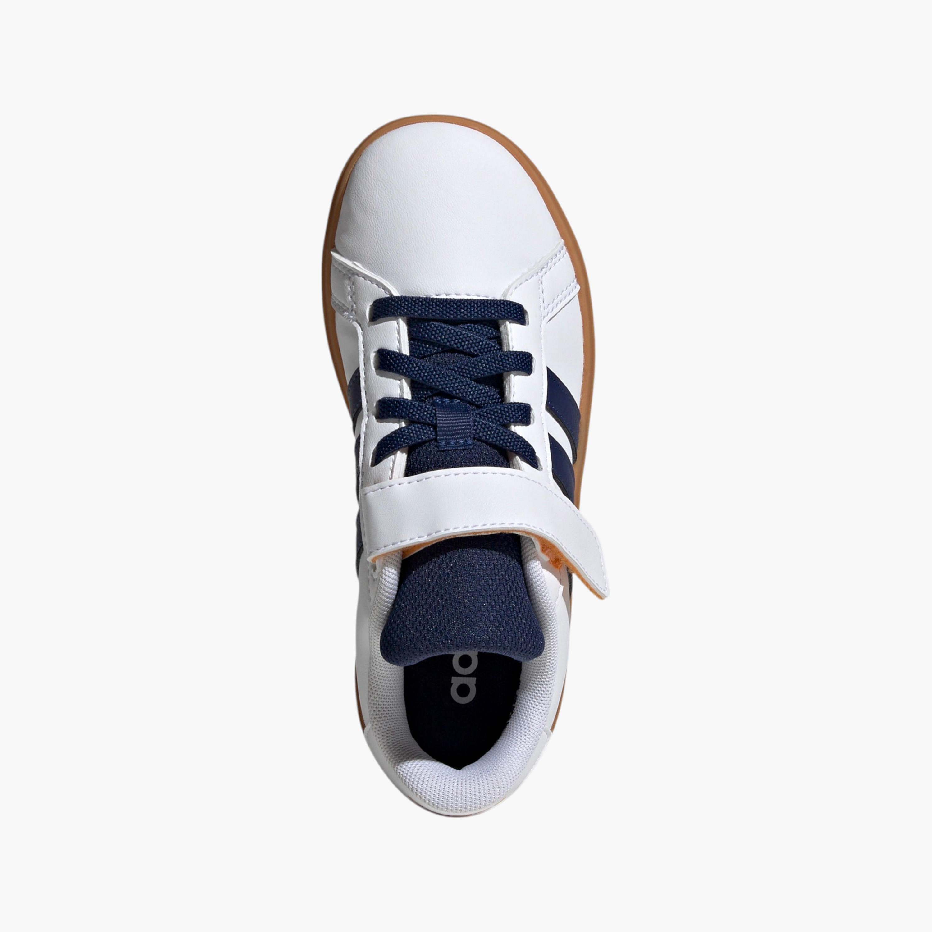 Adidas Kids' GRAND COURT 2.0 EL C Sneakers with Hook and Loop Closure - JI0973-boys-shoes-sneakers-image-4