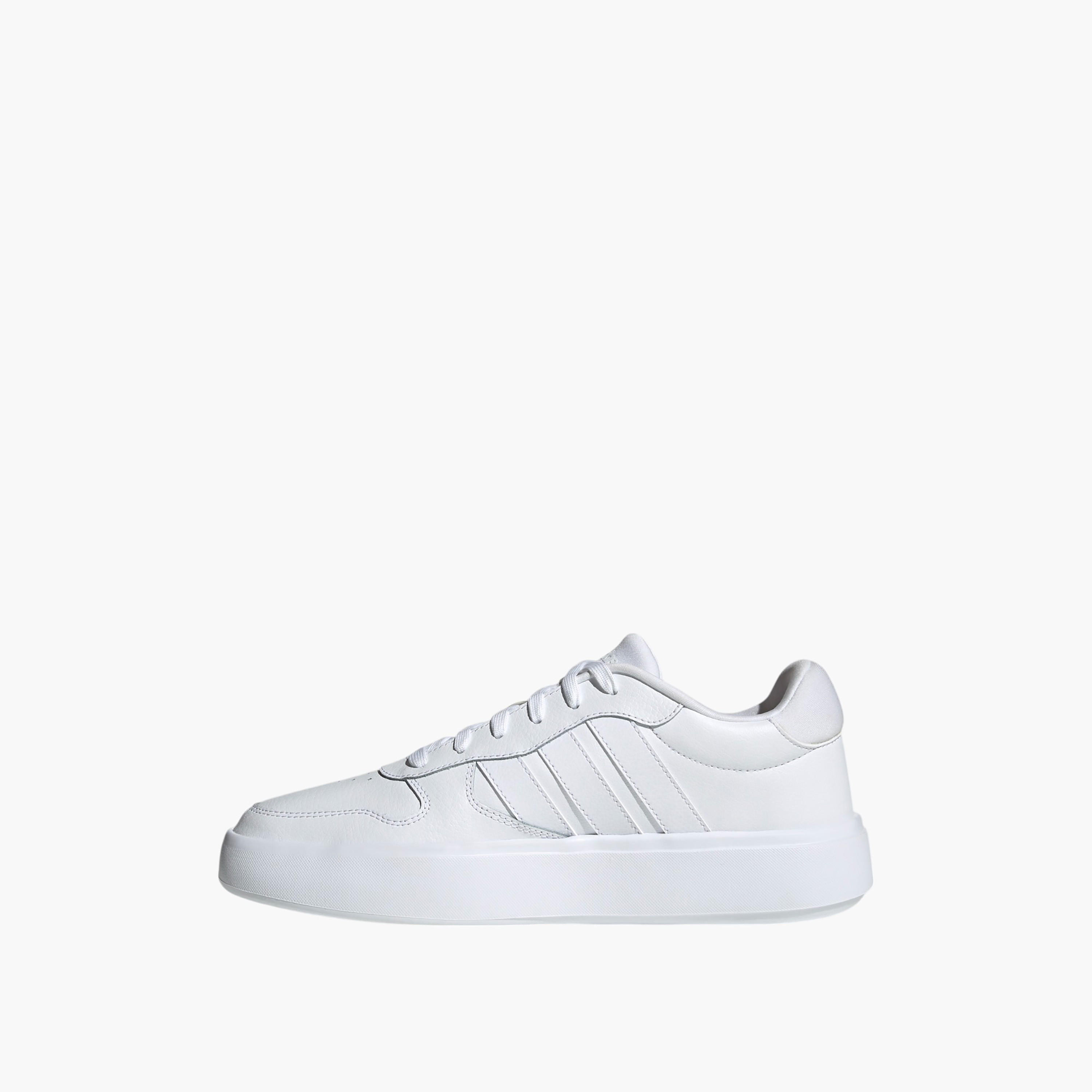حذاء سنيكرز لايت كورت سادة برباط للرجال من أديداس - JI2166-men-shoes-sneakers-image-5