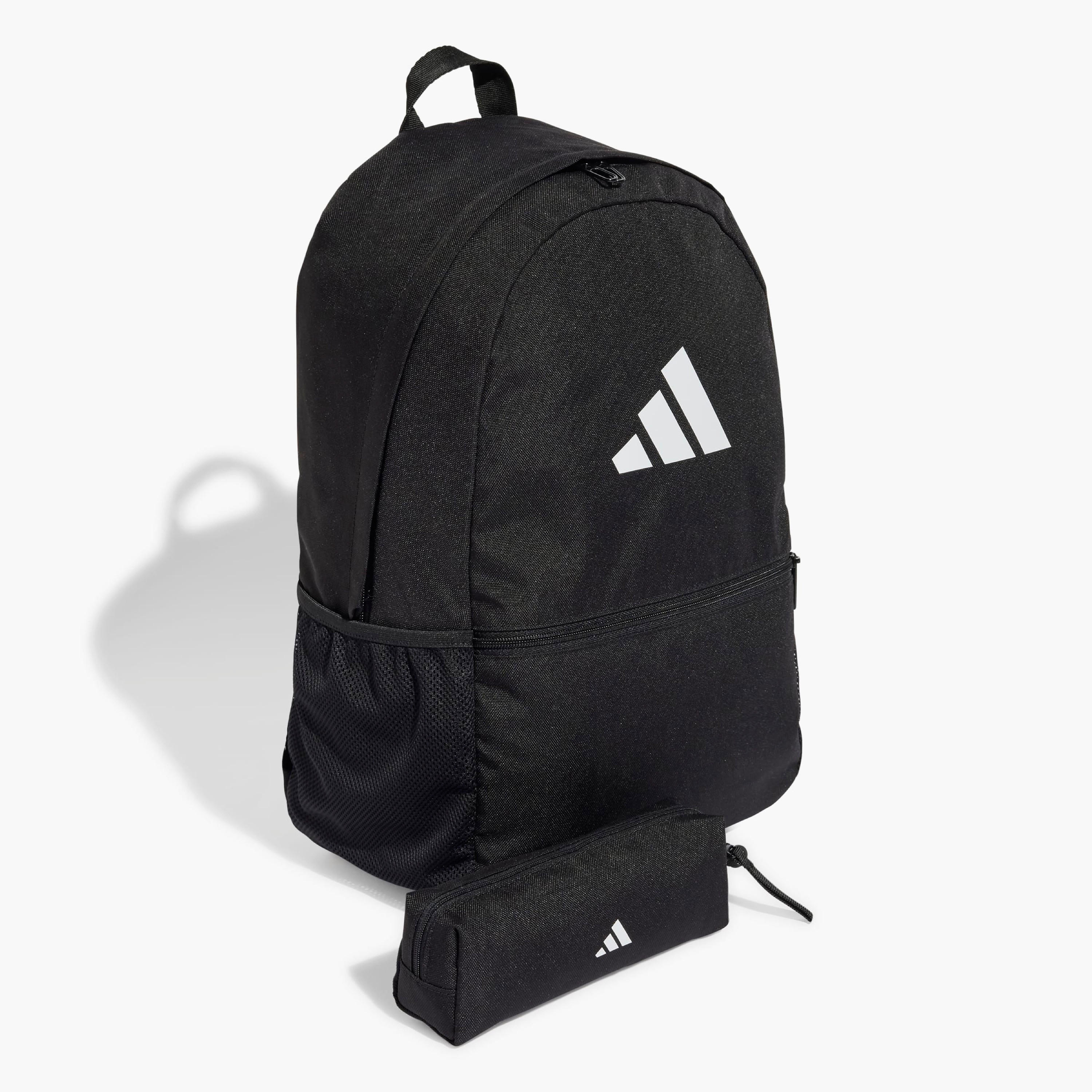 شنطة ظهر مدرسية بطبعات شعار وحمالات كتف قابلة للتعديل مع مقلمة من أديداس-school-bagsandbackpacks-backpacks-image-2