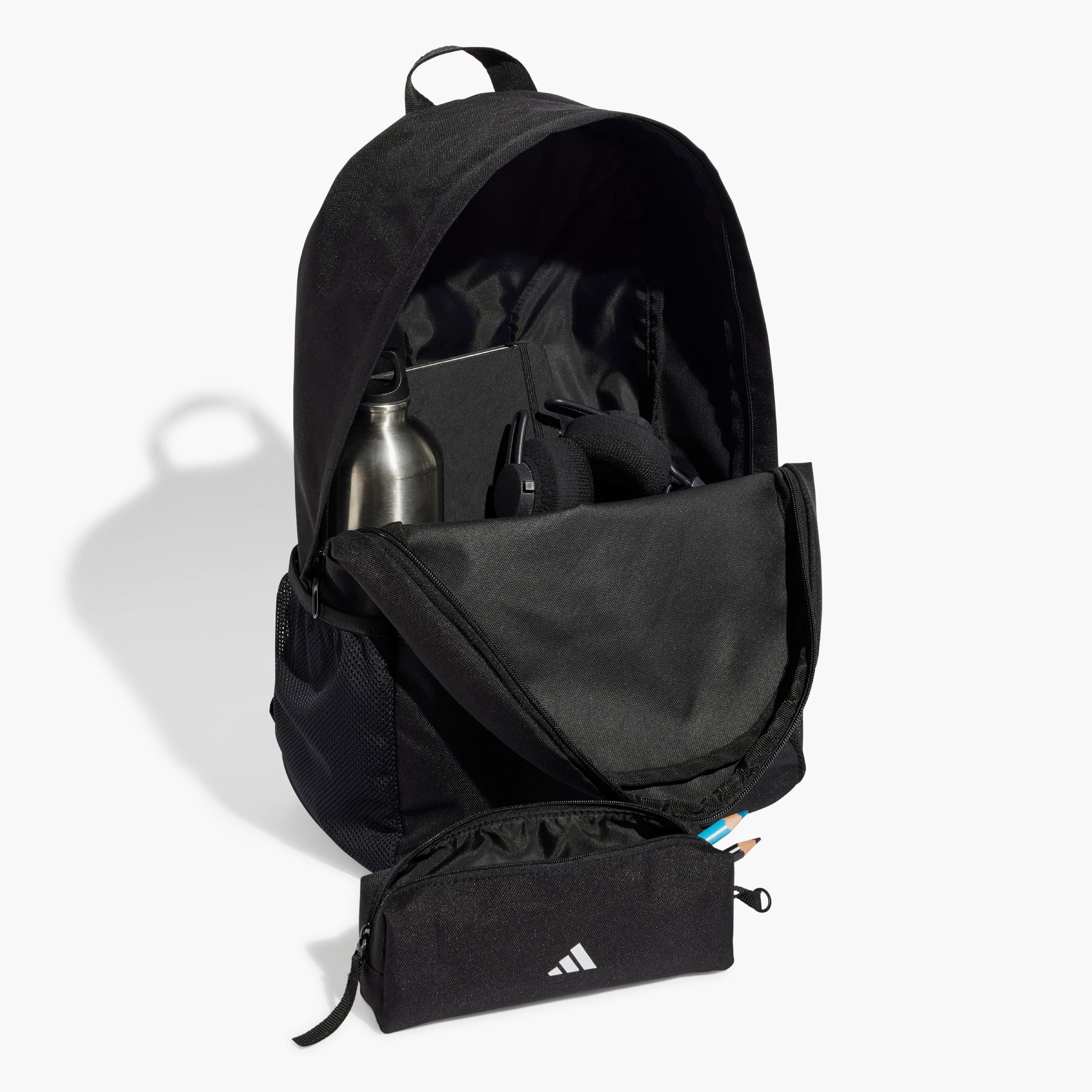 شنطة ظهر مدرسية بطبعات شعار وحمالات كتف قابلة للتعديل مع مقلمة من أديداس-school-bagsandbackpacks-backpacks-image-3
