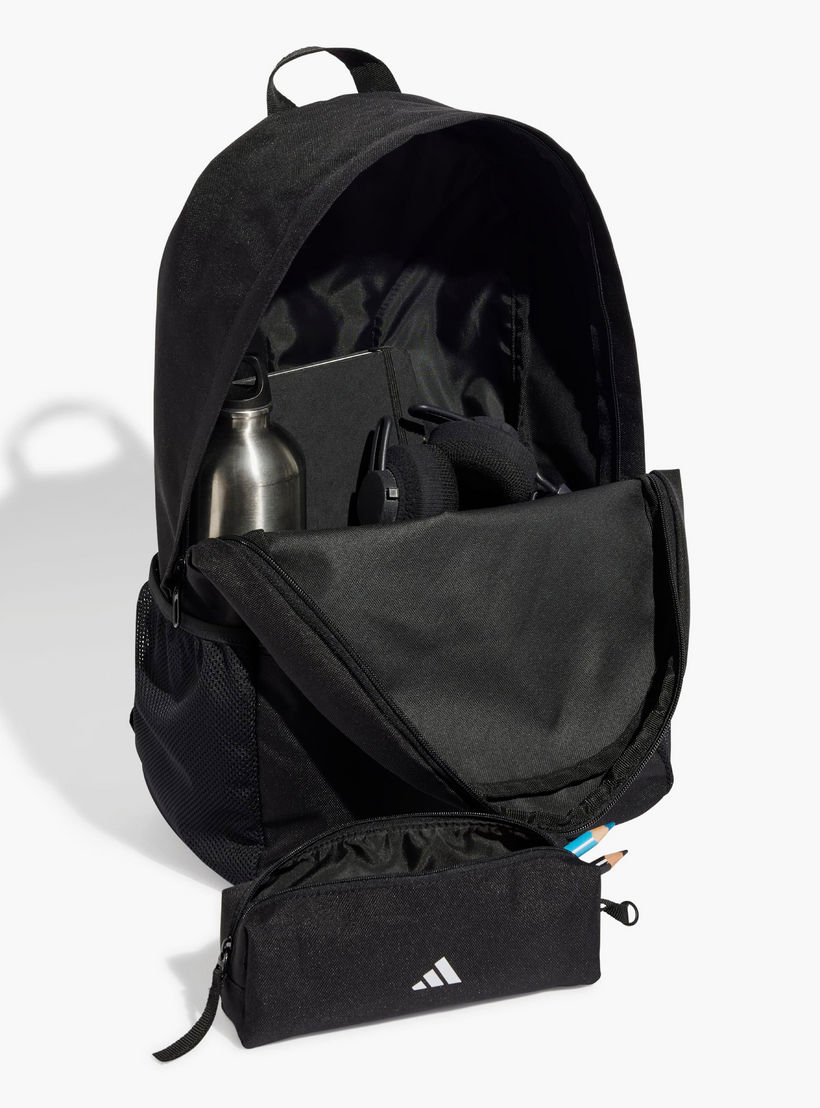 شنطة ظهر مدرسية بطبعات شعار وحمالات كتف قابلة للتعديل مع مقلمة من أديداس-school-bagsandbackpacks-backpacks-image-3