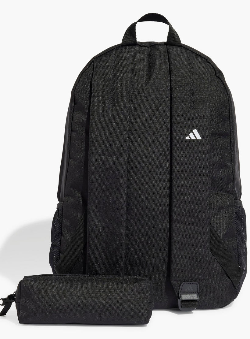 شنطة ظهر مدرسية بطبعات شعار وحمالات كتف قابلة للتعديل مع مقلمة من أديداس-school-bagsandbackpacks-backpacks-image-6