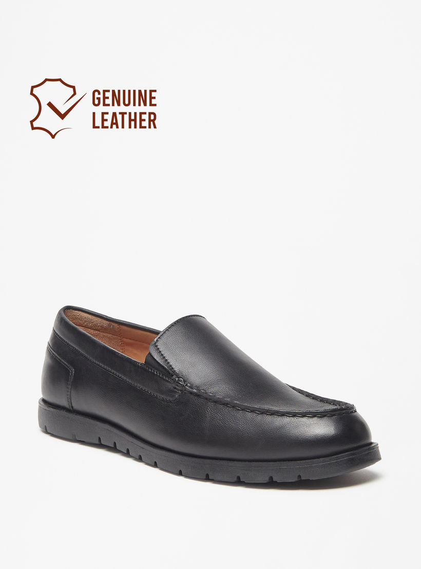 حذاء موكاسين سادة سهل الارتداء من لو كونفورت-men-shoes-loafersandmoccasins-image-2