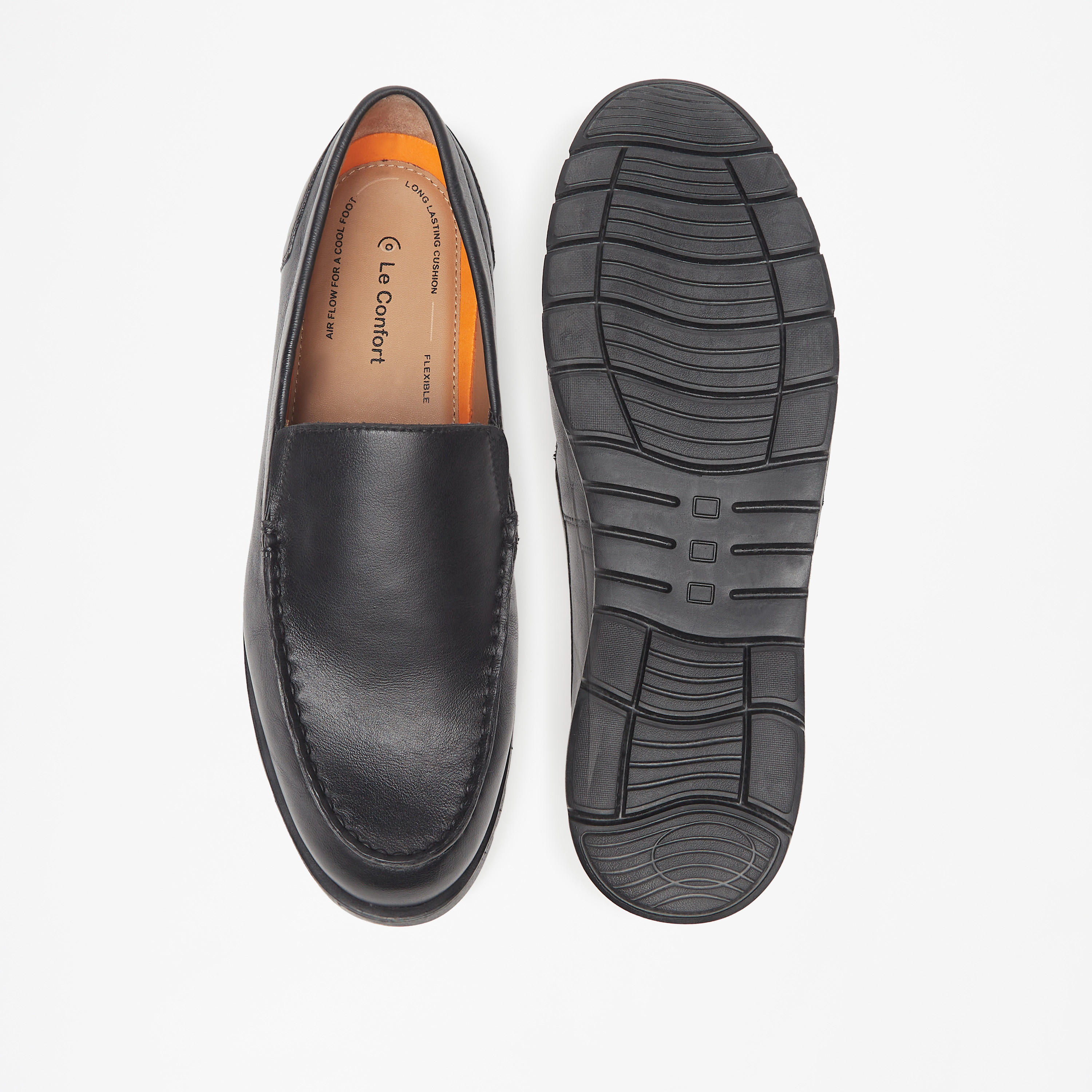 حذاء موكاسين سادة سهل الارتداء من لو كونفورت-men-shoes-loafersandmoccasins-image-5