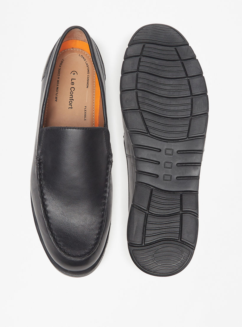 حذاء موكاسين سادة سهل الارتداء من لو كونفورت-men-shoes-loafersandmoccasins-image-5