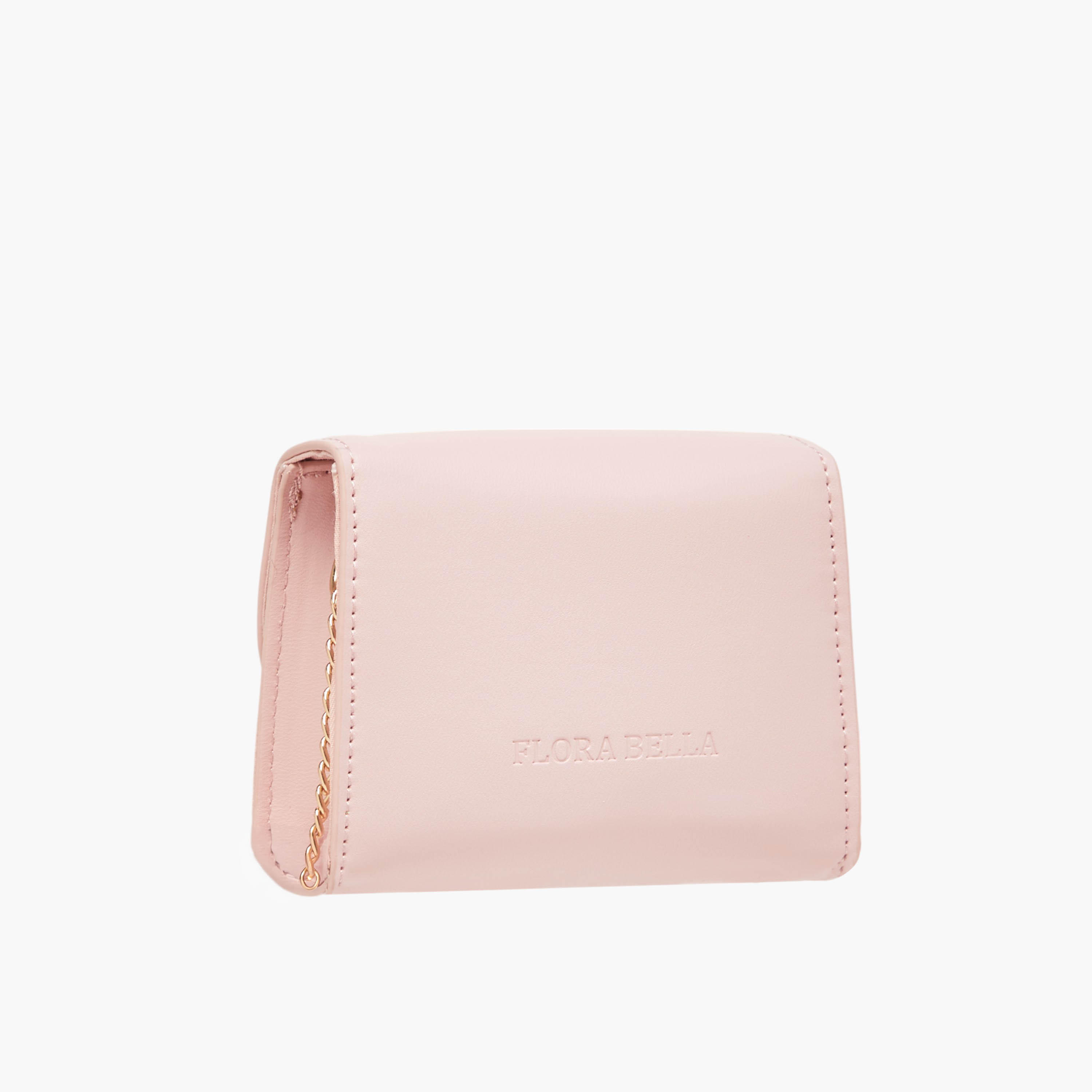Flora Bella Bow Embellished Crossbody Bag with Chain Strap and Button Closure-girls-accessories-bags-image-3